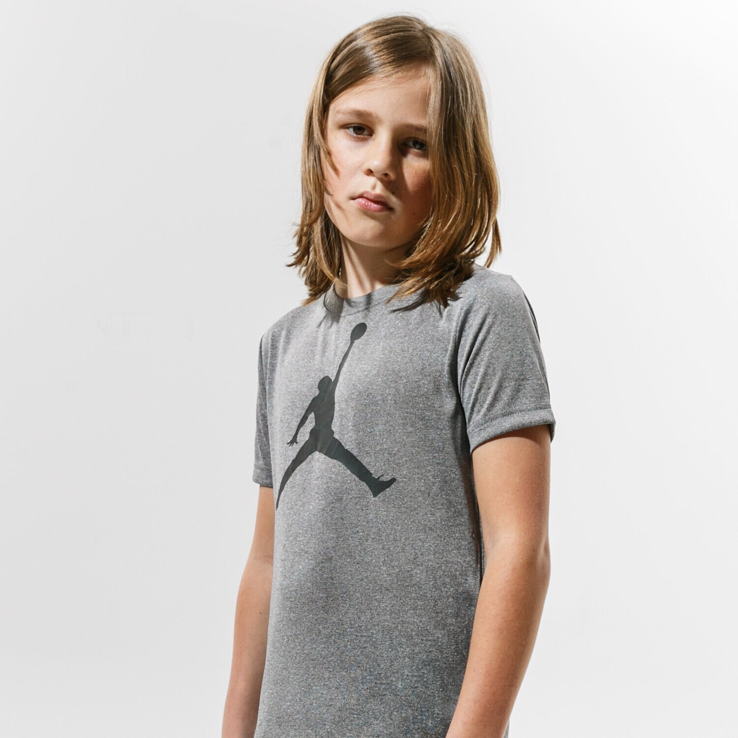 Kinder T-Shirt JORDAN T-SHIRT JDB JUMPMAN LOGO DF TEE BOY 954293-GEH Grau