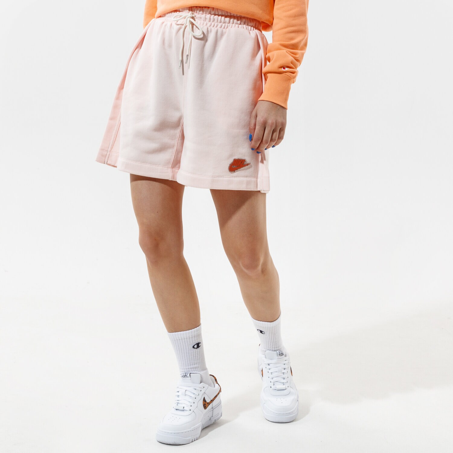 Damen Shorts NIKE SHORTS W NSW SHORT EARTH DAY FT CZ9249-805 Rosa