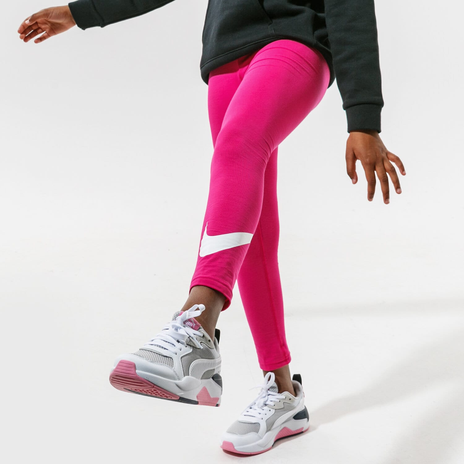 Kinder Hosen NIKE LEGGINGS SPORTSWEAR AR4076-615 Rosa