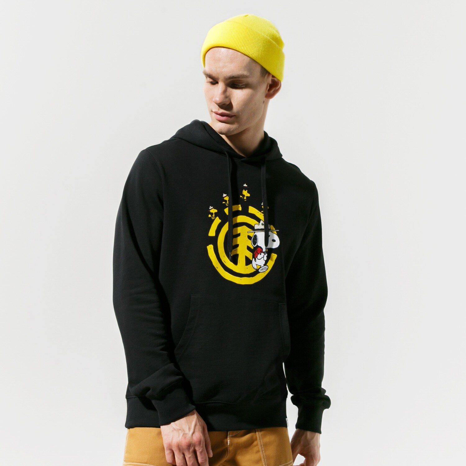 Herren ELEMENT HOODIE PEANUTS EMERGE HOOD W1HOB4ELP13732 Schwarz