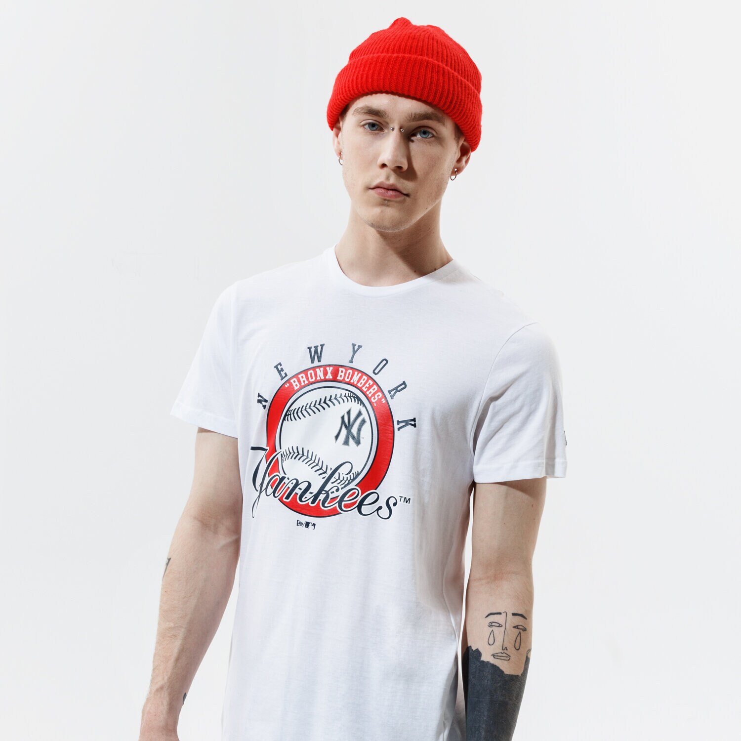 Herren T-Shirt NEW ERA T-SHIRT MLB GRAPHIC TEE NY YAN WHT 12835842 Weiß