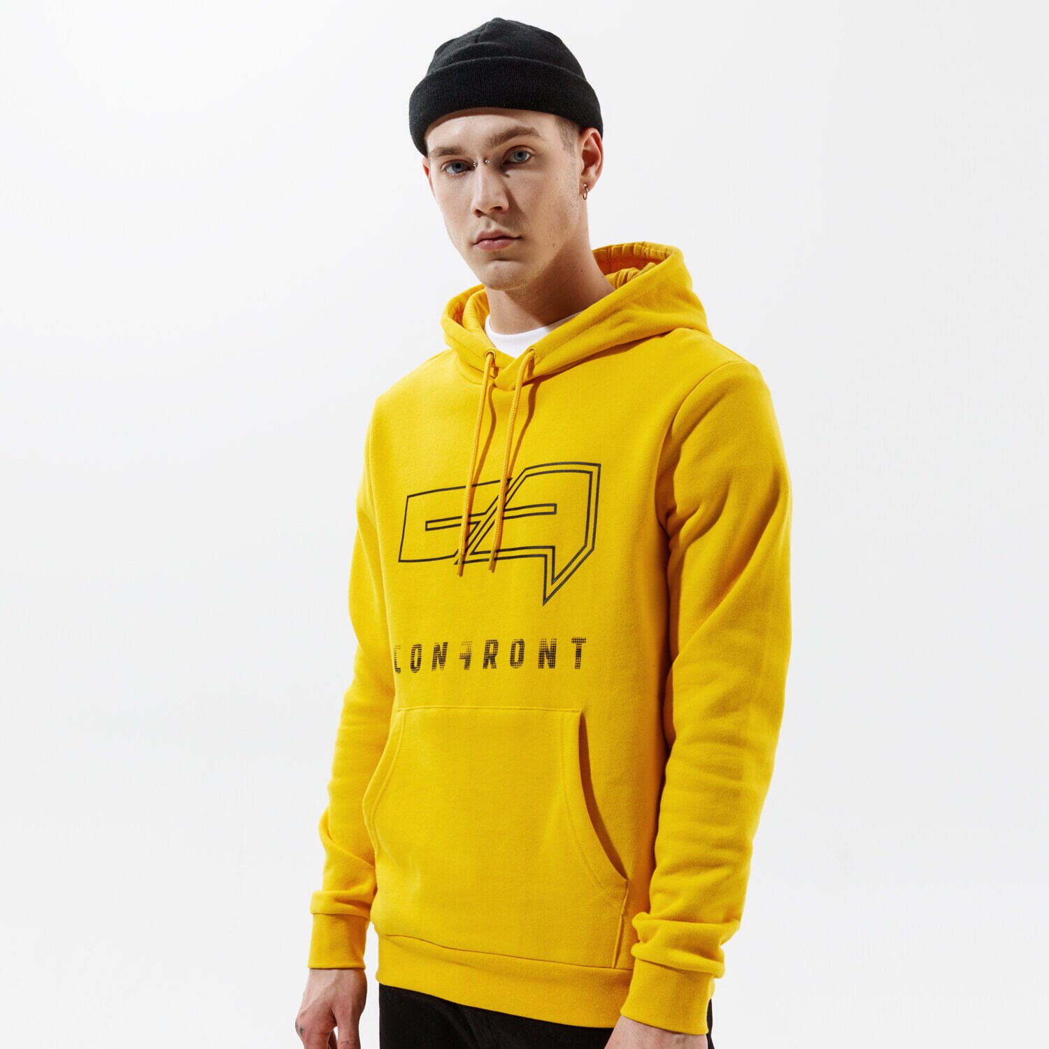 Herren CONFRONT HOODIE BIG LOGO HOODY YLW CF121BLM24003 Gelb