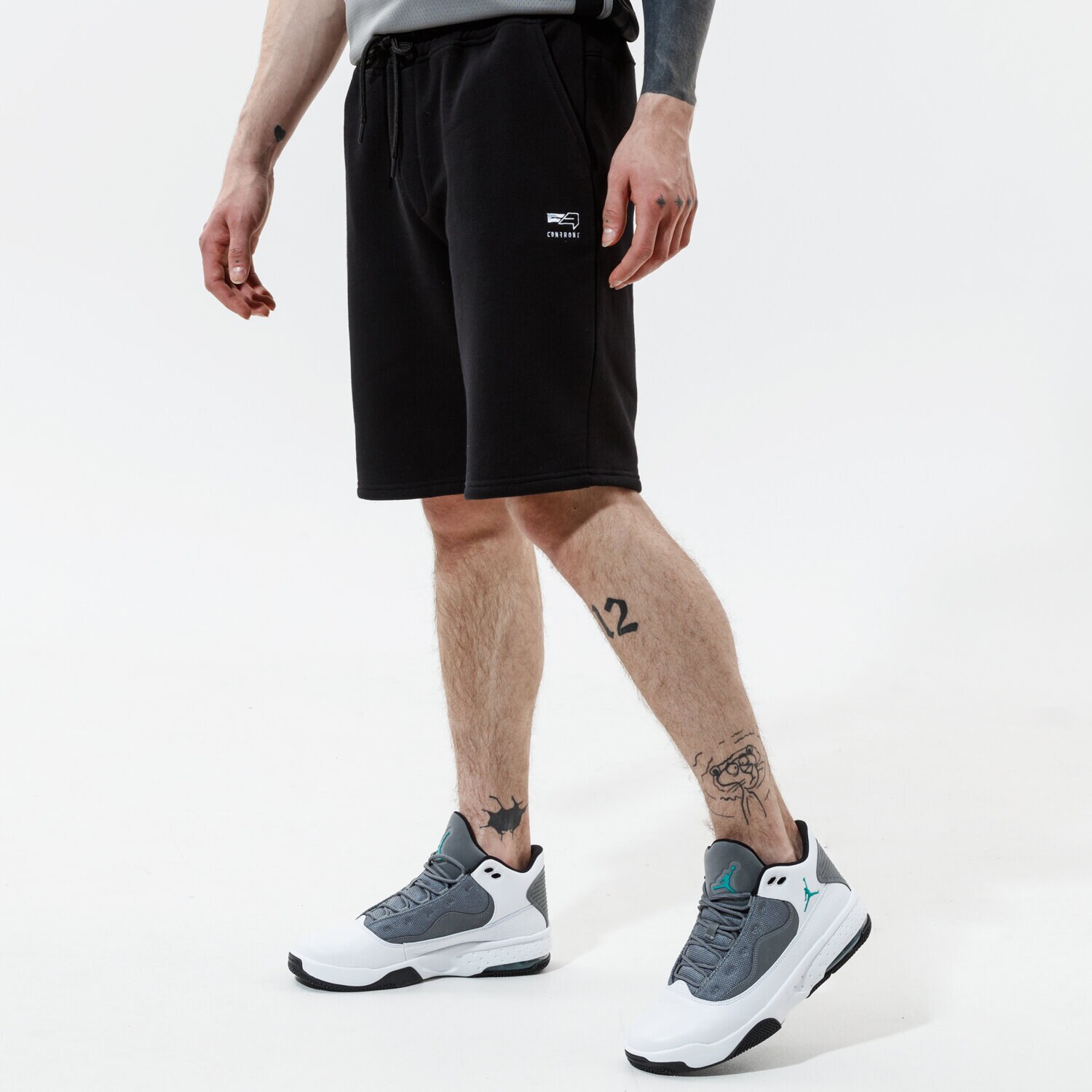 Herren Shorts CONFRONT SHORTS BASIC SHORTS BLK CF121SZM15001 Schwarz