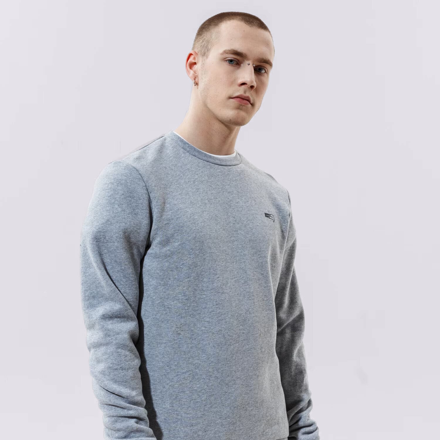Herren CONFRONT SWEATSHIRT SMALL LOGO CREW GREY  CF121BLM25002 Grau