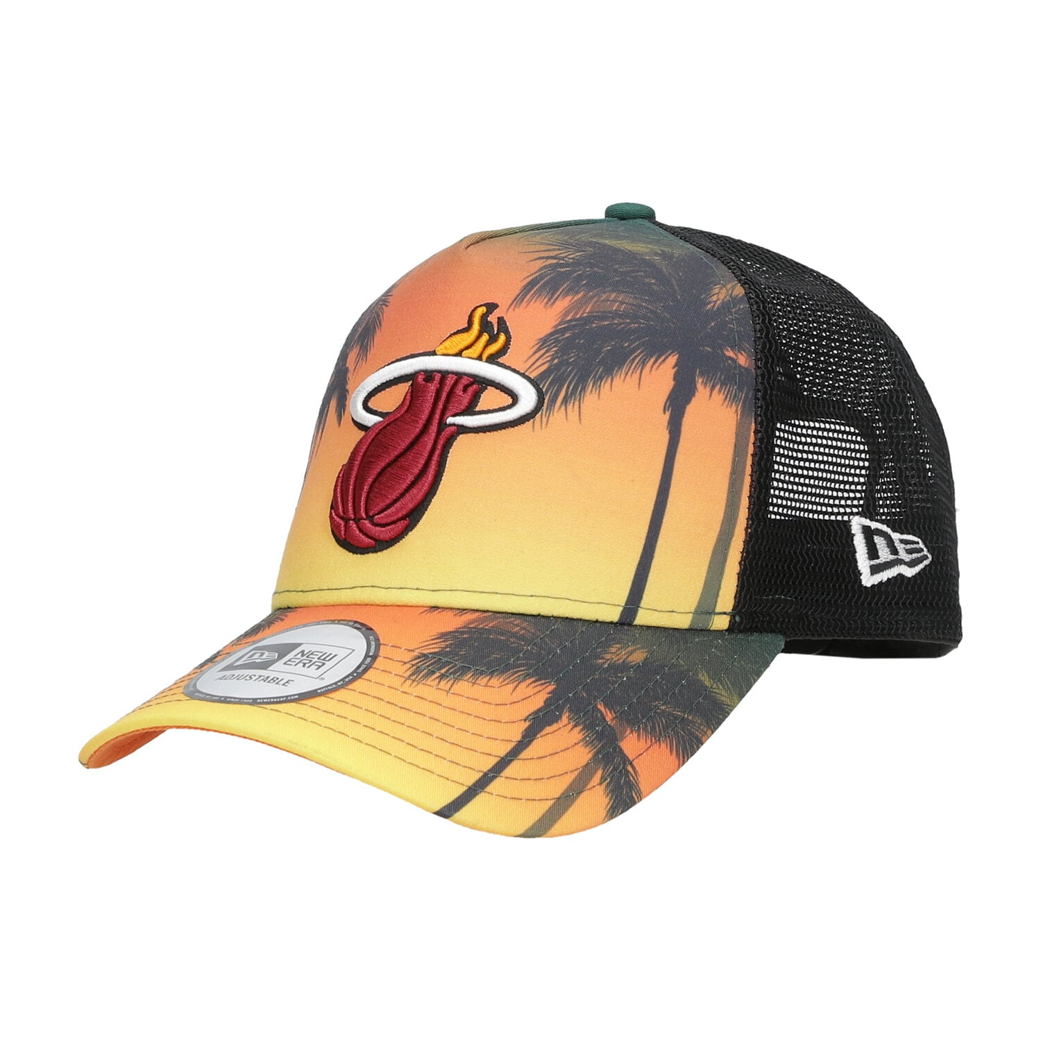 Herren Cap NEW ERA MÜTZE SUMMER CITY TRUCKER HEAT MIAMI HEAT BLK 60137589 Multicolor