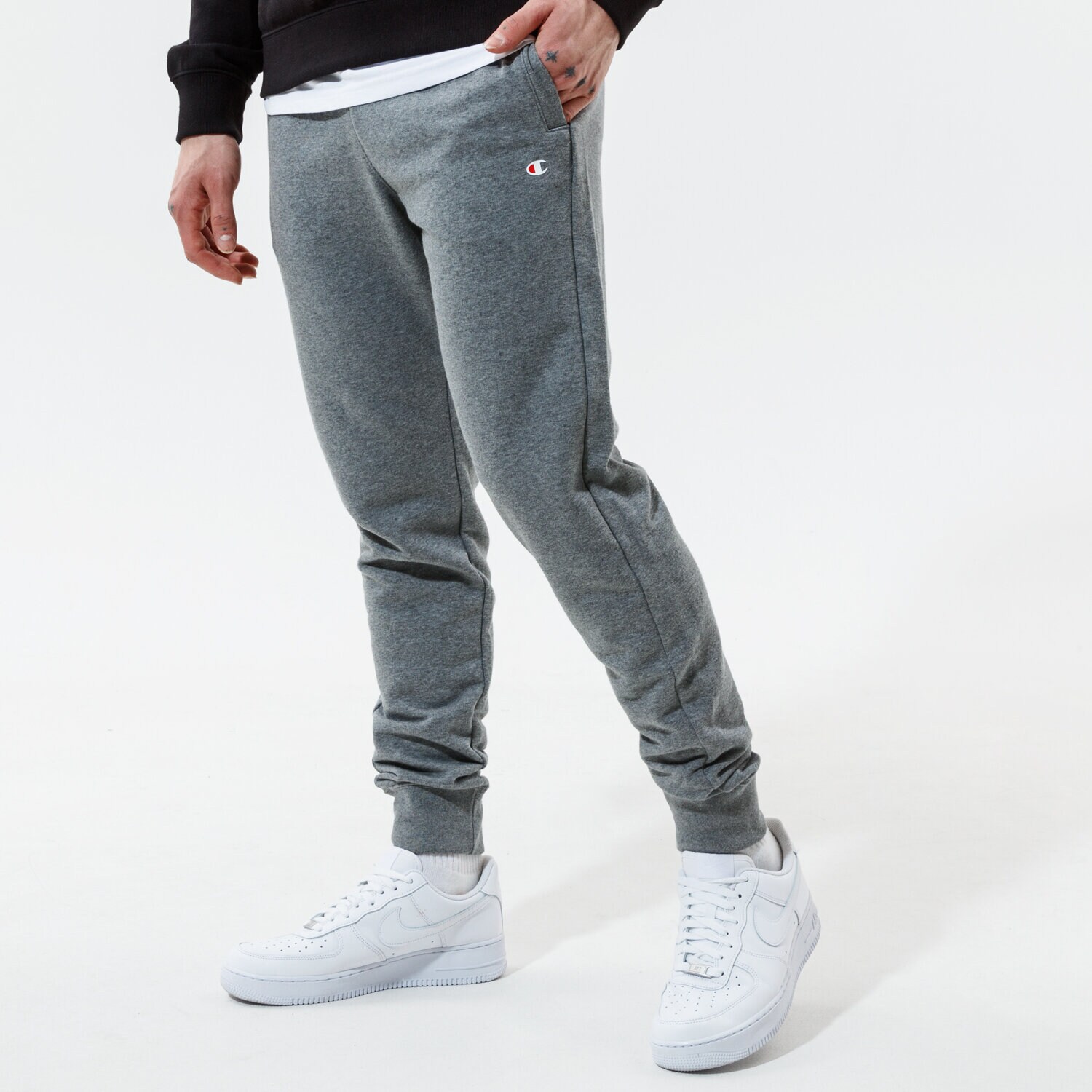 Herren Hosen CHAMPION HOSE RIB CUFF PANTS 216013EM515 Grau