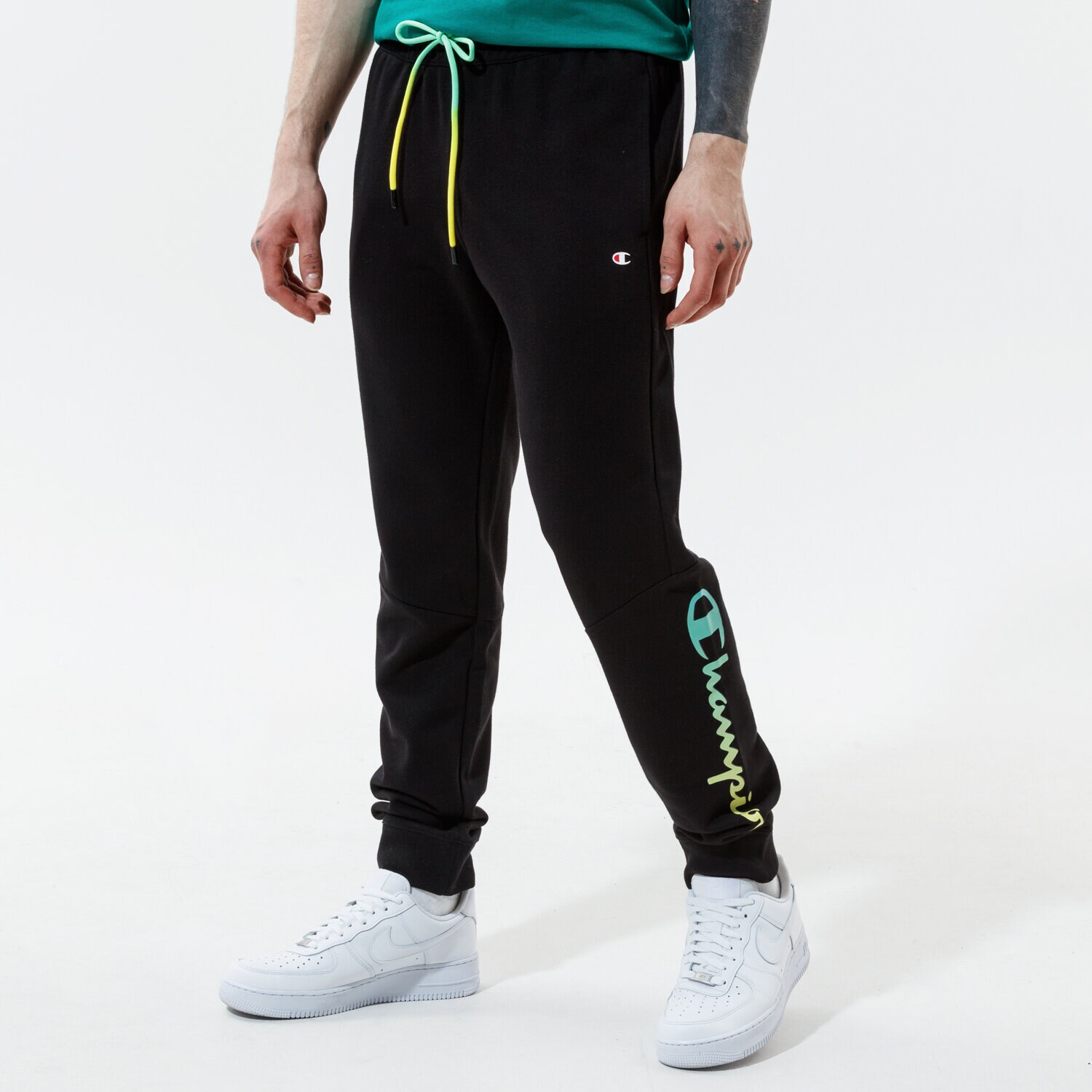 Herren Hosen CHAMPION HOSE RIB CUFF PANTS 215787KK001 Schwarz
