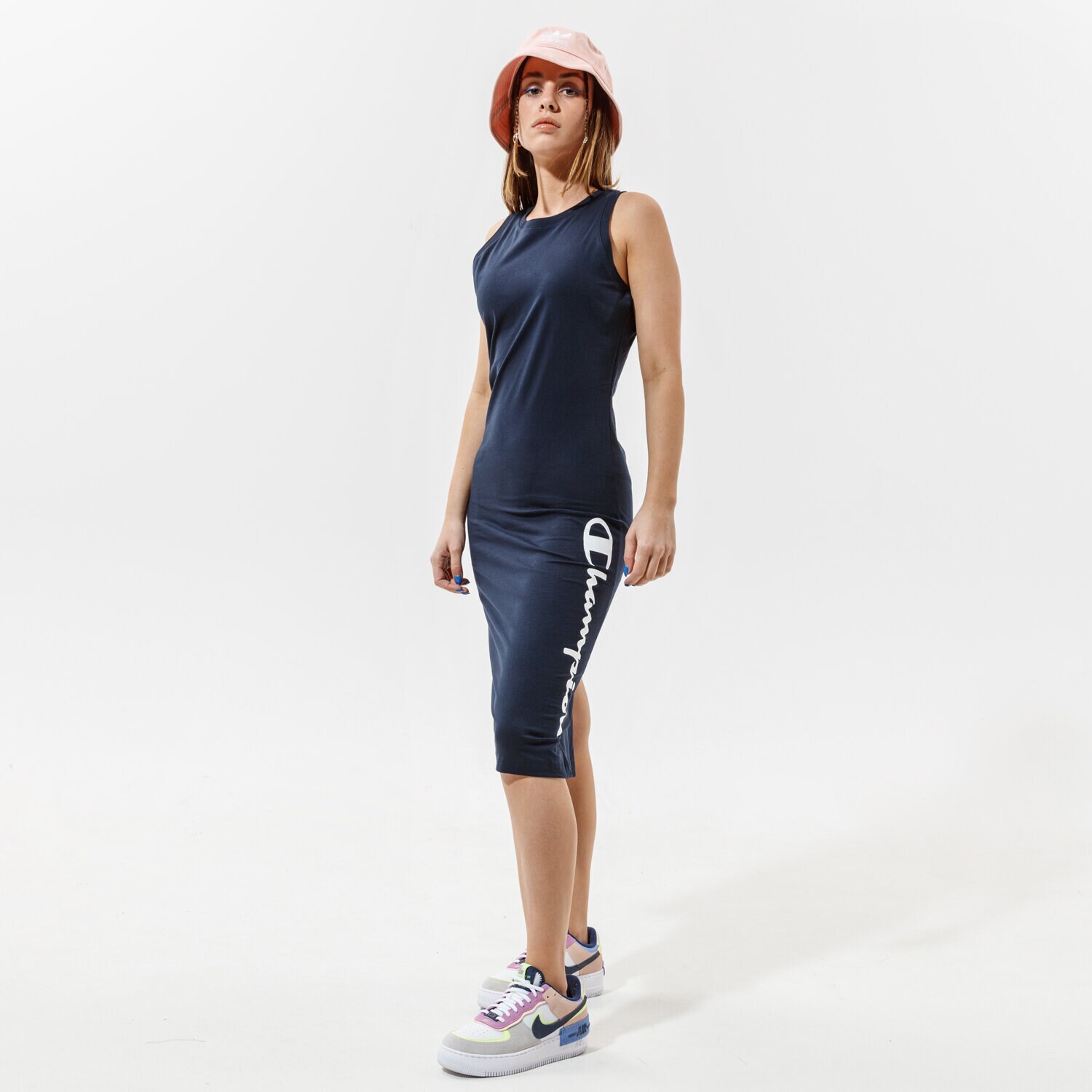 Damen Kleid CHAMPION KLEID TRAININGSANZUGS 112610BS501 Dunkelblau