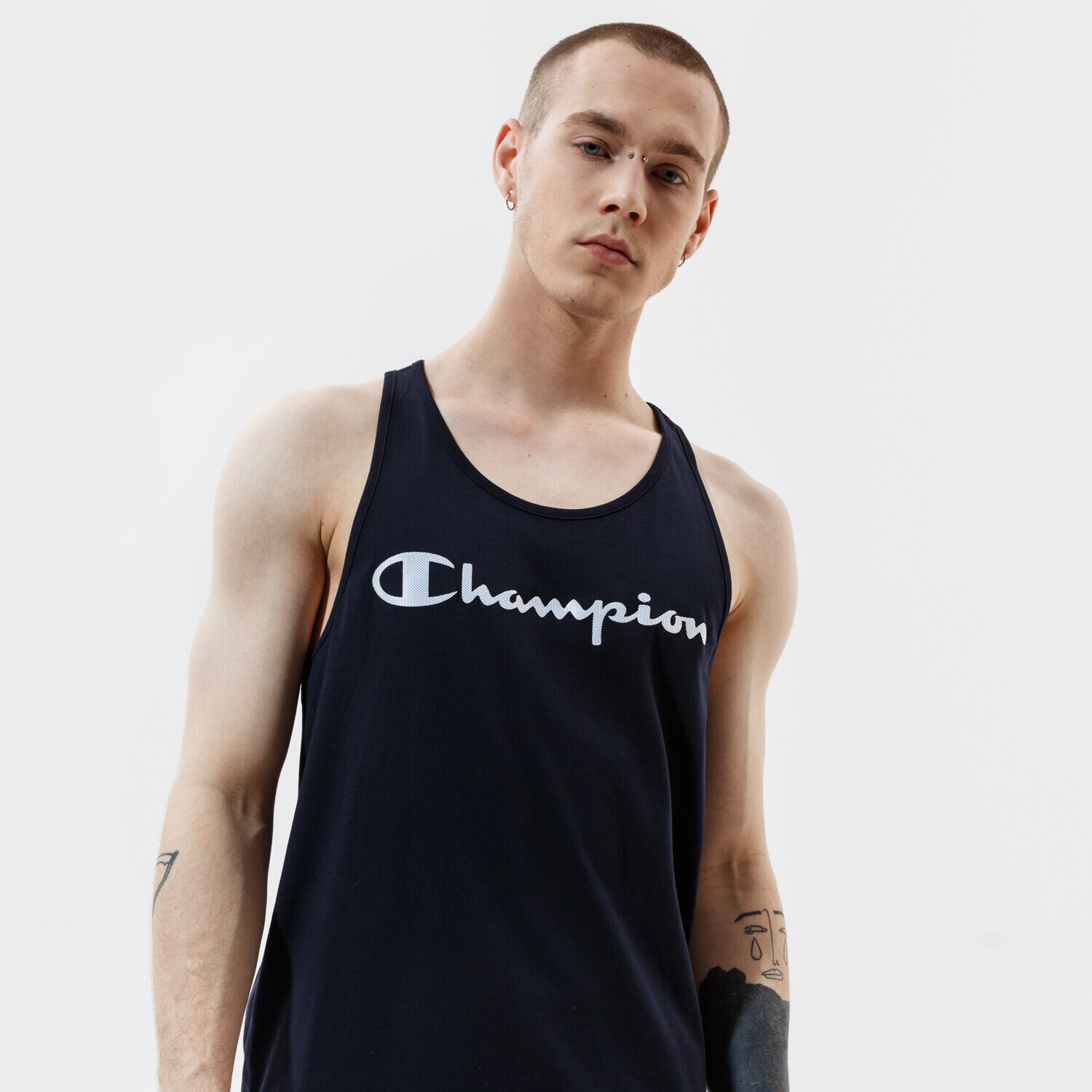 Herren Hosen CHAMPION TANK TANK TOP 214145BS501 Dunkelblau