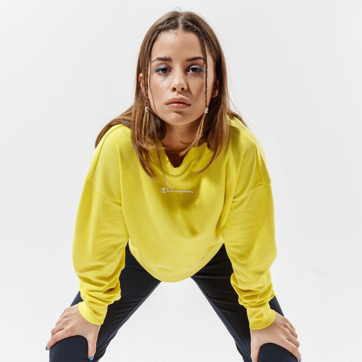 Damen CHAMPION SWEATSHIRT CREWNECK SWEATSHIRT 112588YS021 Gelb