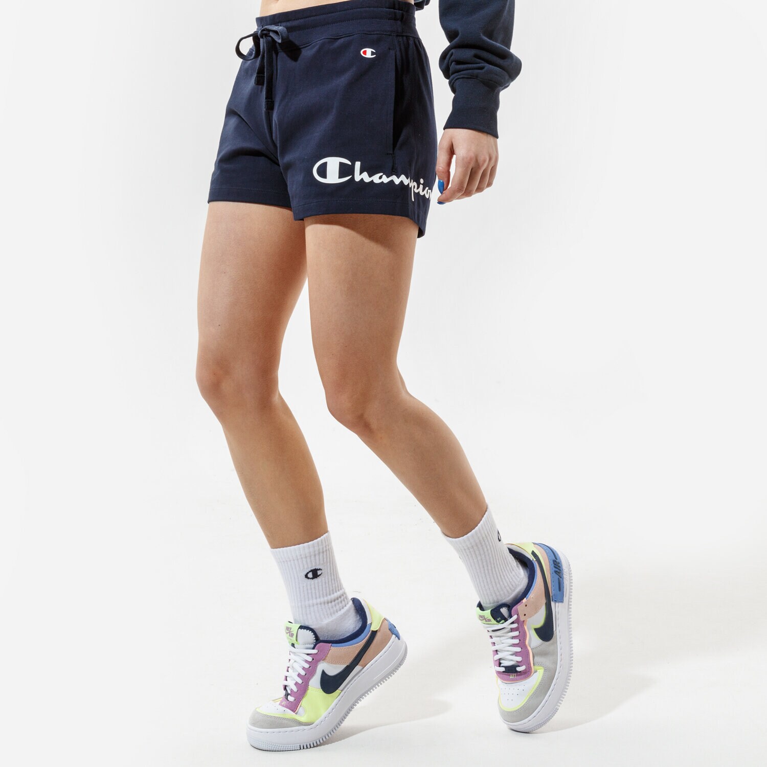Damen Shorts CHAMPION SHORTS SHORTS 112622BS501 Dunkelblau