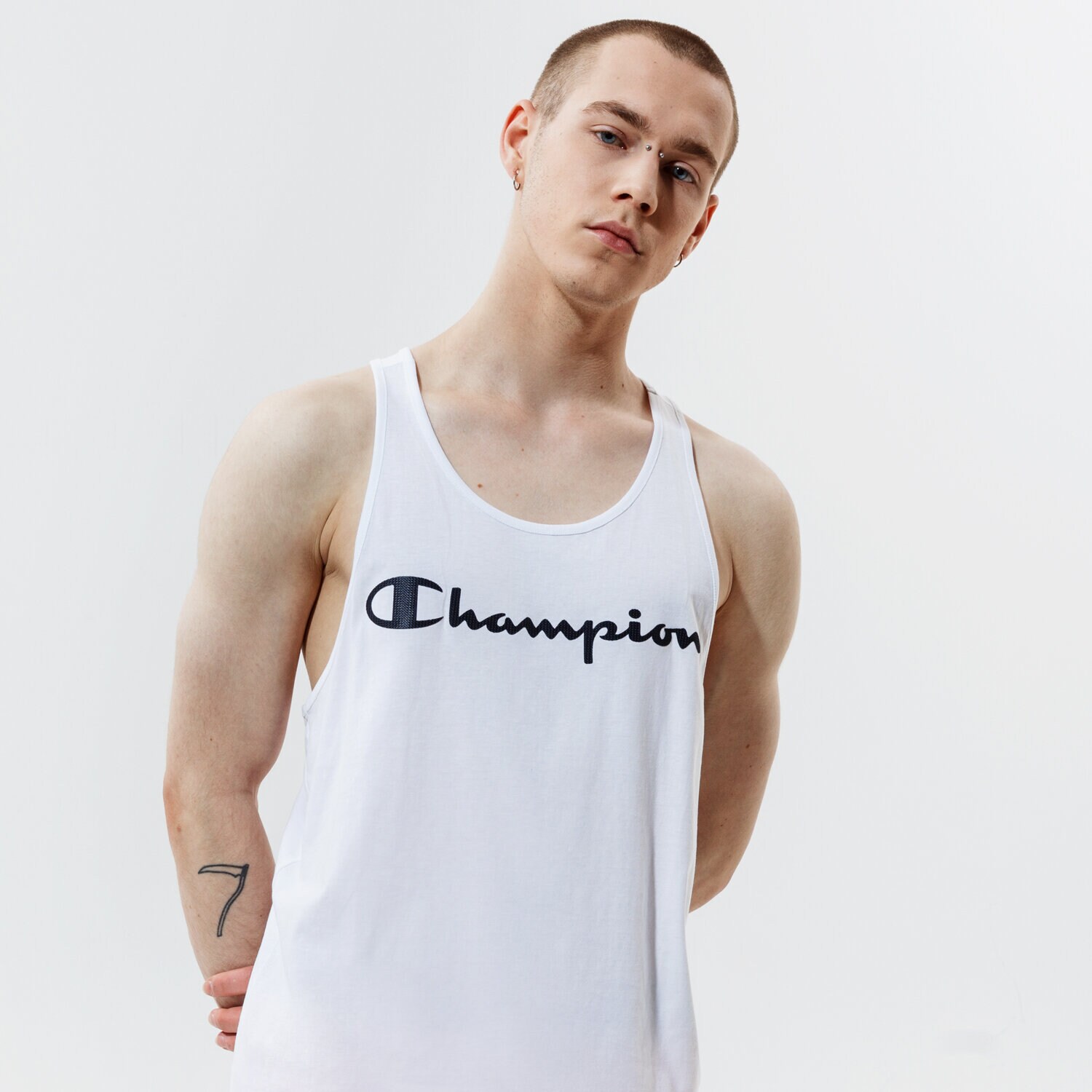 Herren Hosen CHAMPION TANK TANK TOP 214145WW001 Weiß