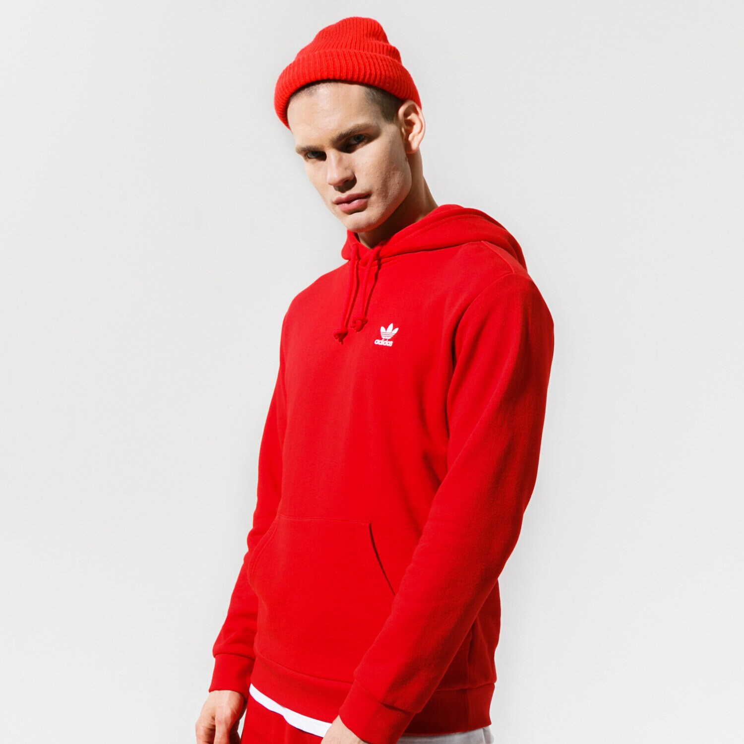 Herren ADIDAS HOODIE ESSENTIAL HOODY GN3389 Rot
