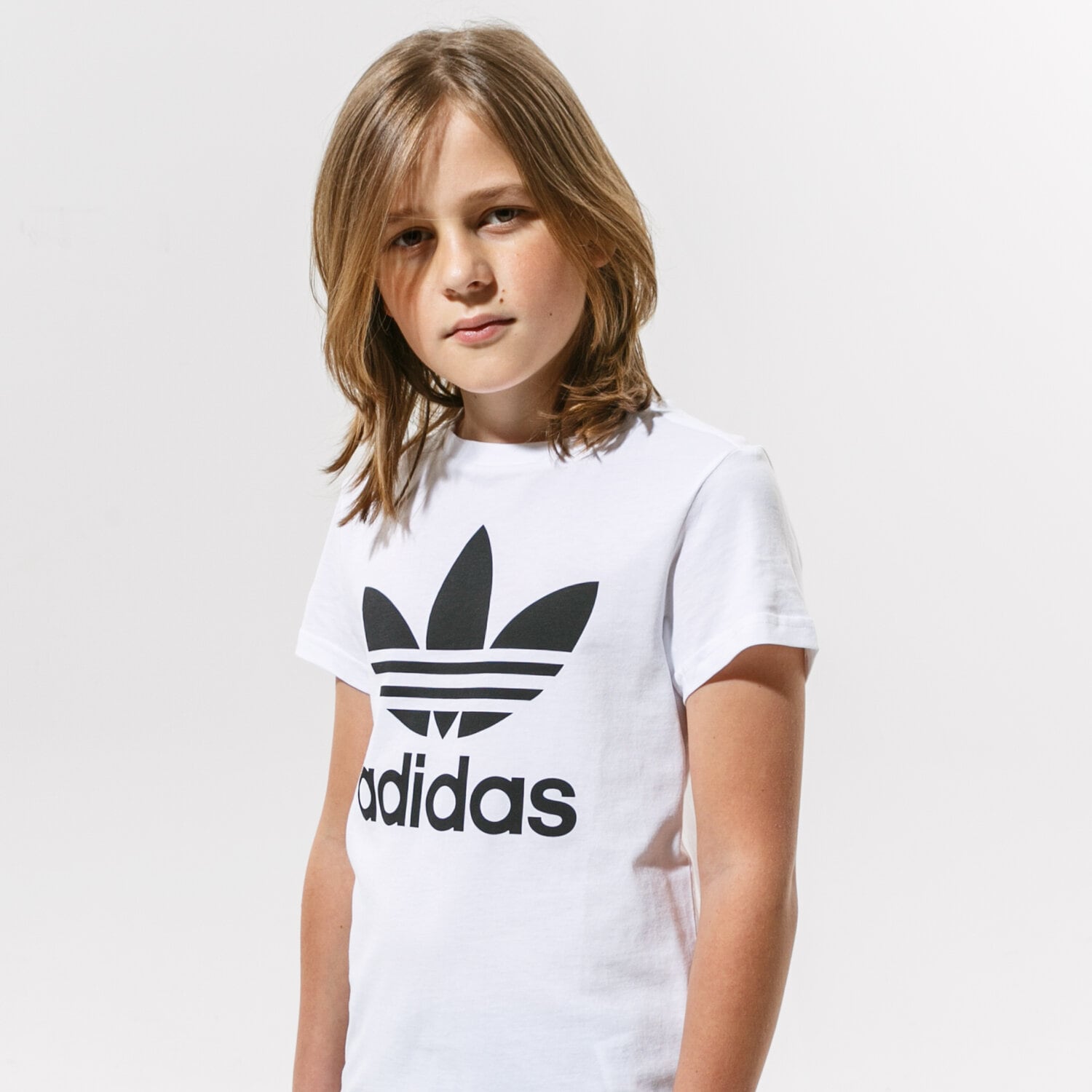 ADIDAS T SHIRT TREFOIL TEE GIRL WeiB DV2904 Sizeer