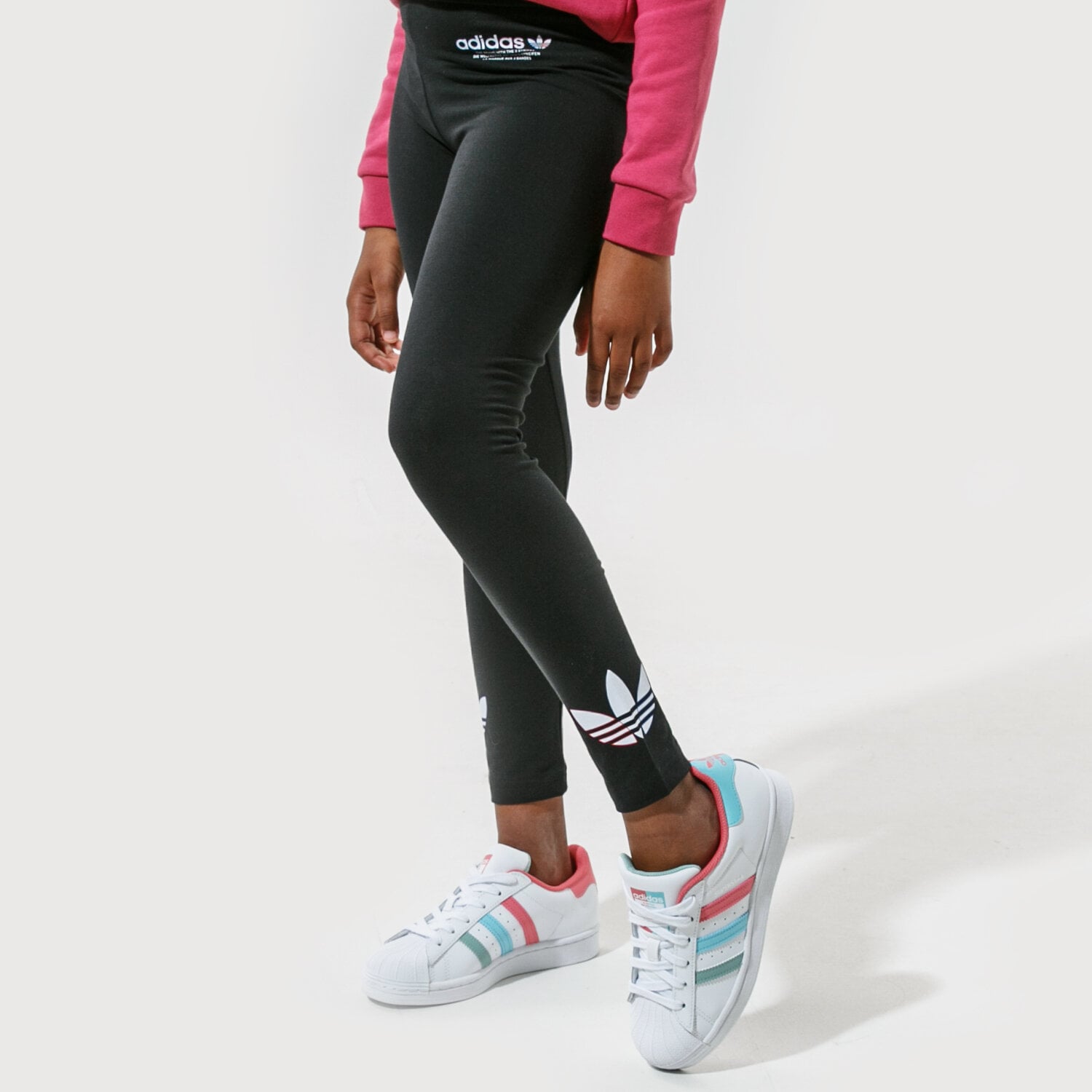 Kinder Hosen ADIDAS LEGGINGS LEGGINGS WW GN7477 Schwarz