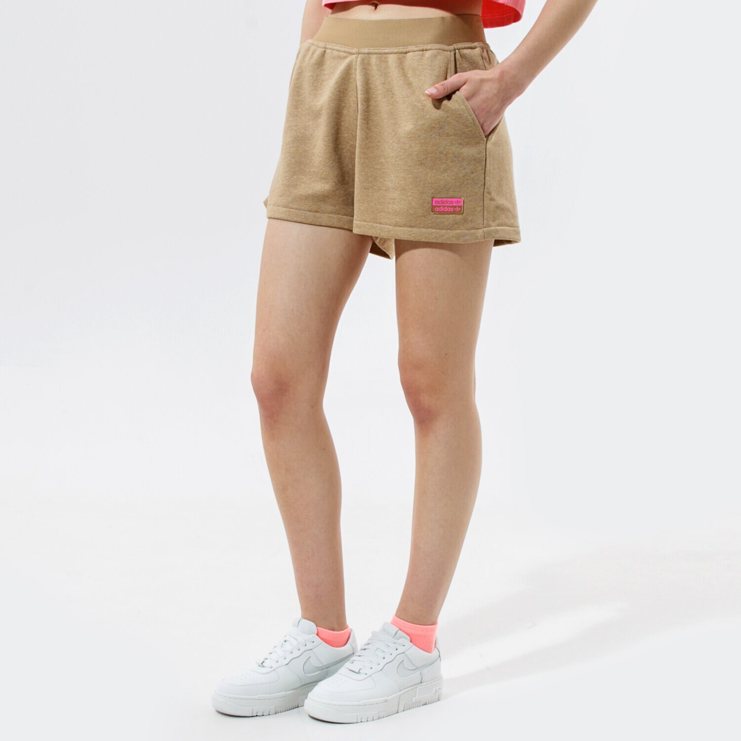 Damen Shorts ADIDAS SHORTS SHORTS GN4334 Braun