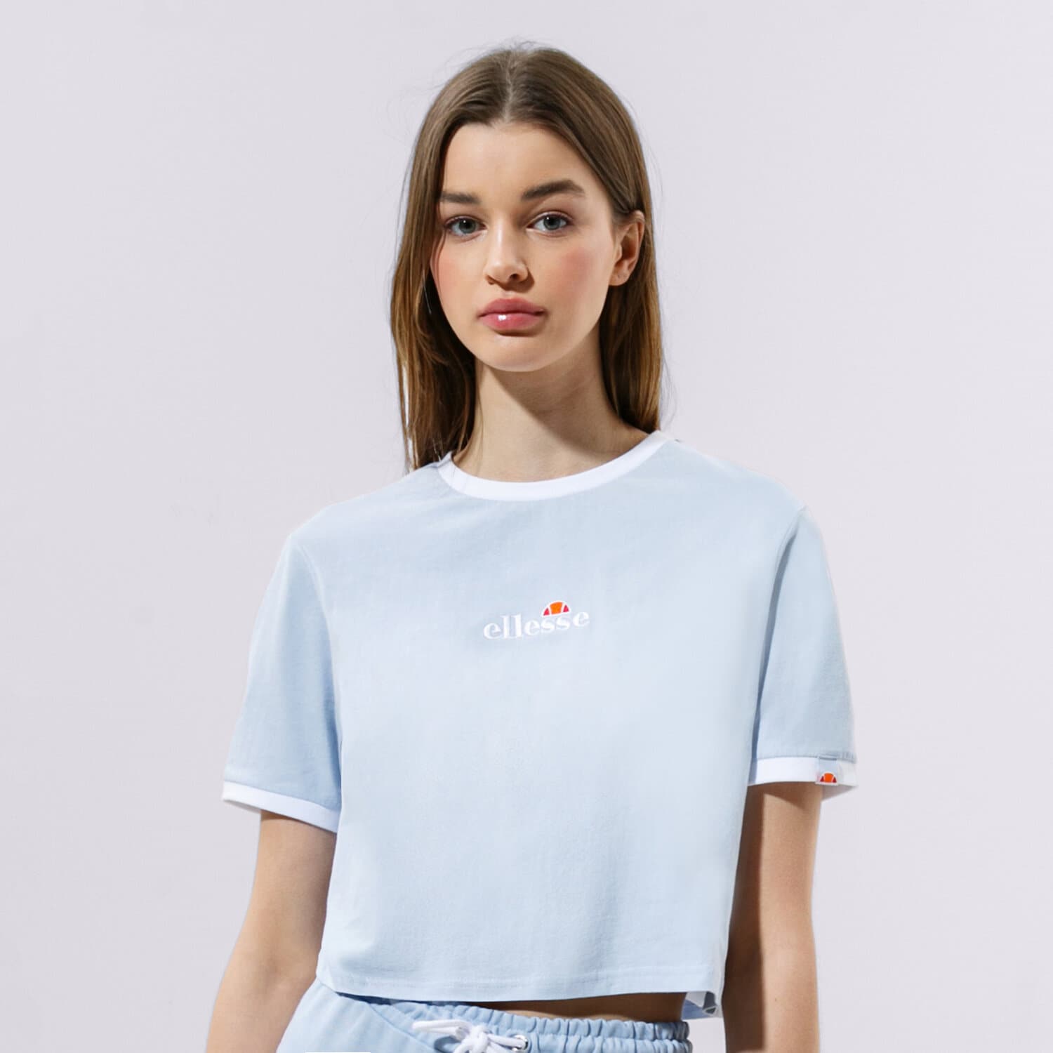 Damen T-Shirt ELLESSE T-SHIRT DERLA CROP T-SHIRT LBLUE SGJ11884426 Blau