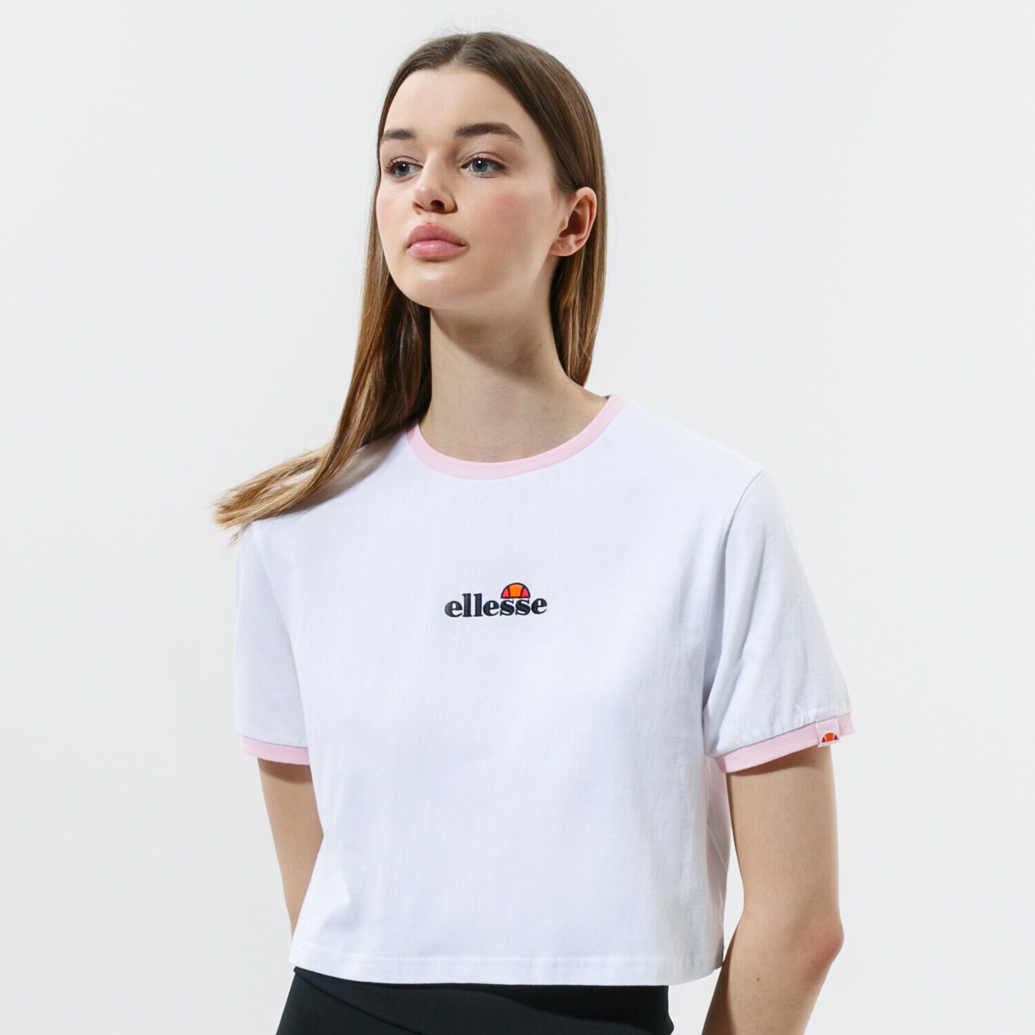 Damen T-Shirt ELLESSE T-SHIRT DERLA CROP T-SHIRT WHT SGJ11884908 Weiß