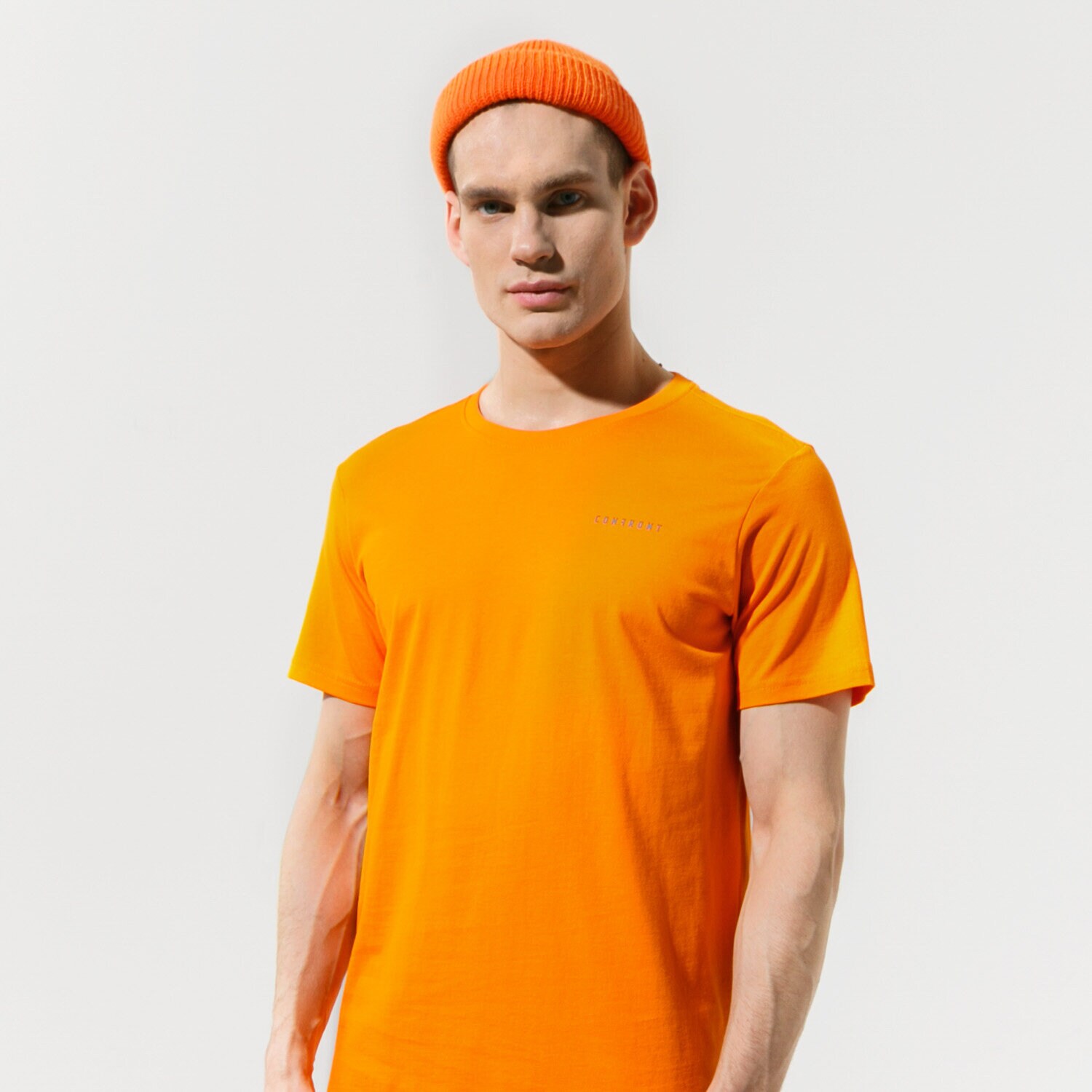 Herren T-Shirt CONFRONT T-SHIRT BIG LOGO TEE ORA CF121TSM98002 Orange