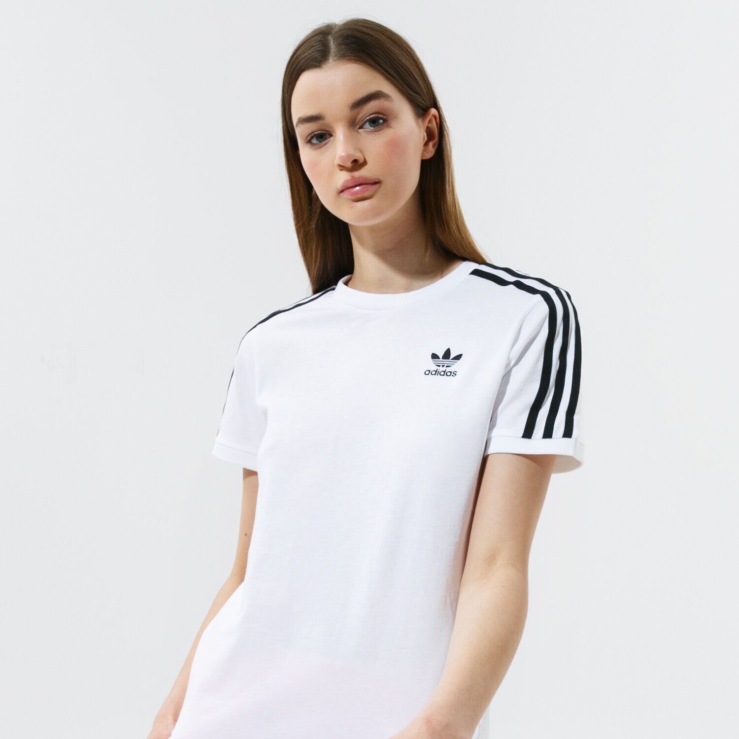 Damen T-Shirt ADIDAS T-SHIRT 3 STRIPES TEE #GN2913 Weiß