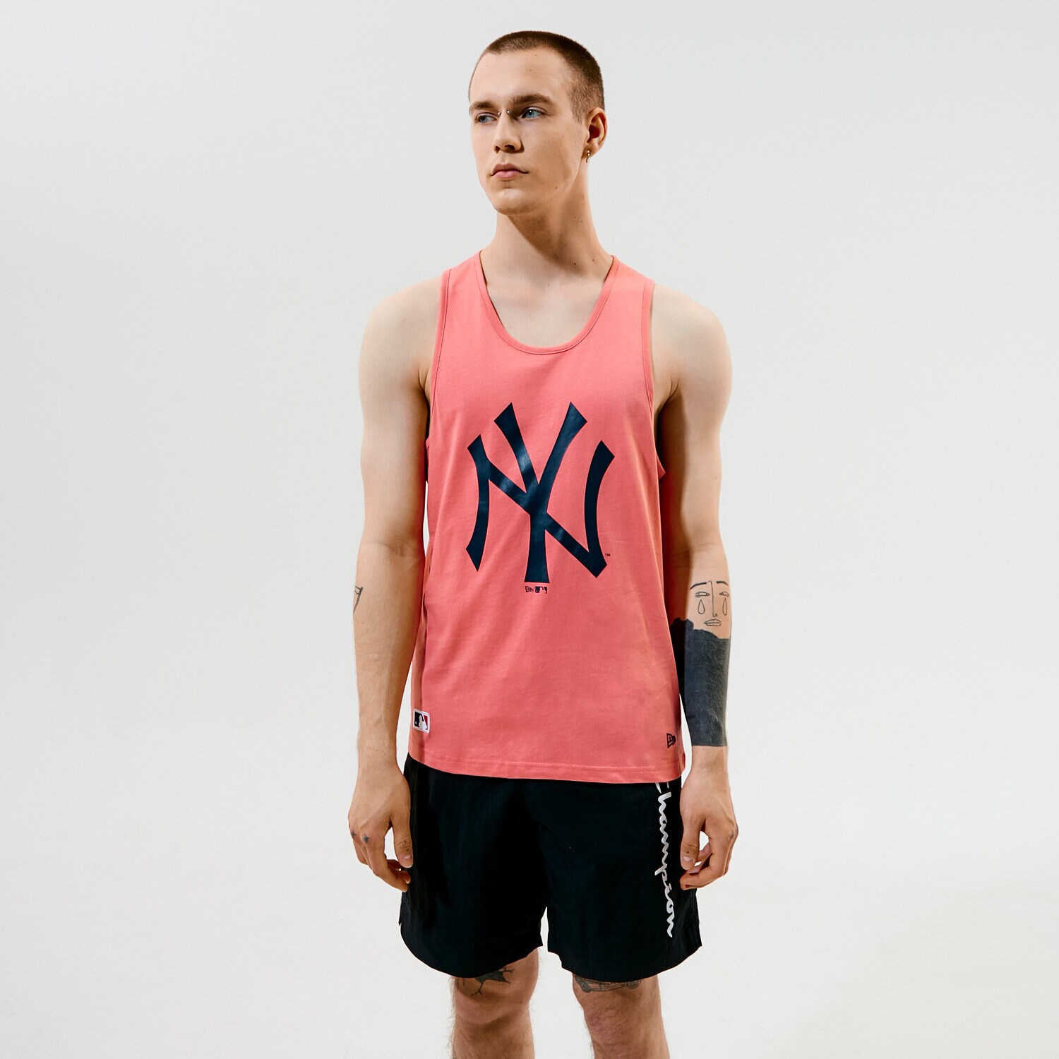Herren Hosen NEW ERA TANK MLB TEAM LOGO TANK NYY 12720142 Rosa