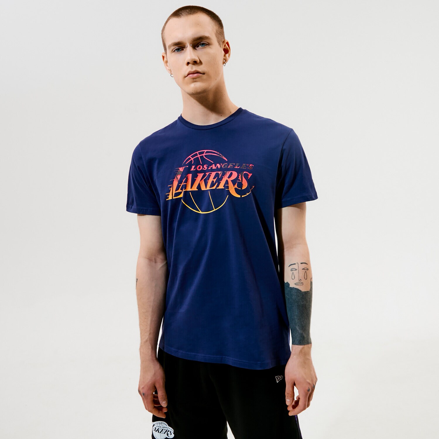 Herren T-Shirt NEW ERA T-SHIRT SUMMER CITY INFILL LAKERS 11569530 Dunkelblau