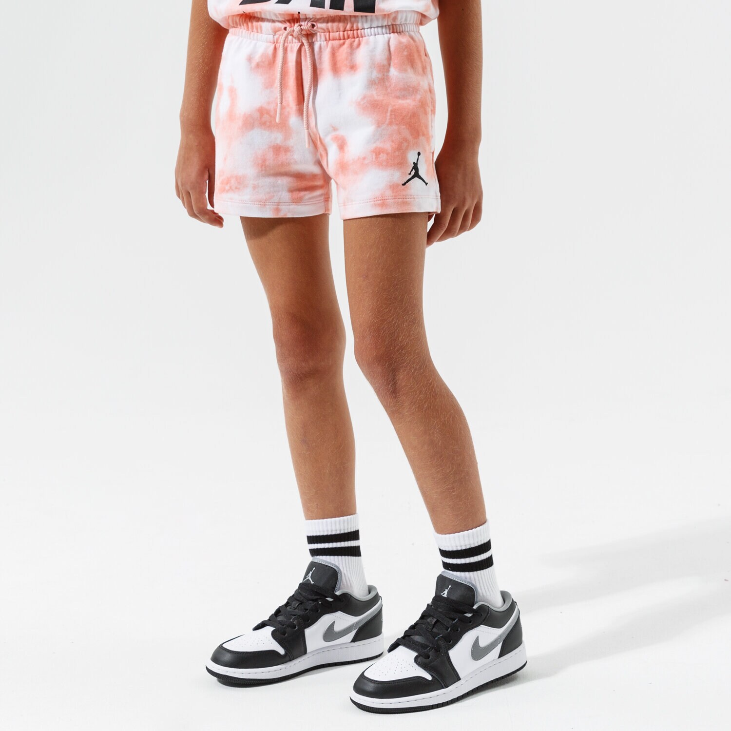 Kinder JORDAN SHORTS JORDAN GIRL TIE DYE FT SHORT GIRL 45A766-N0K Orange
