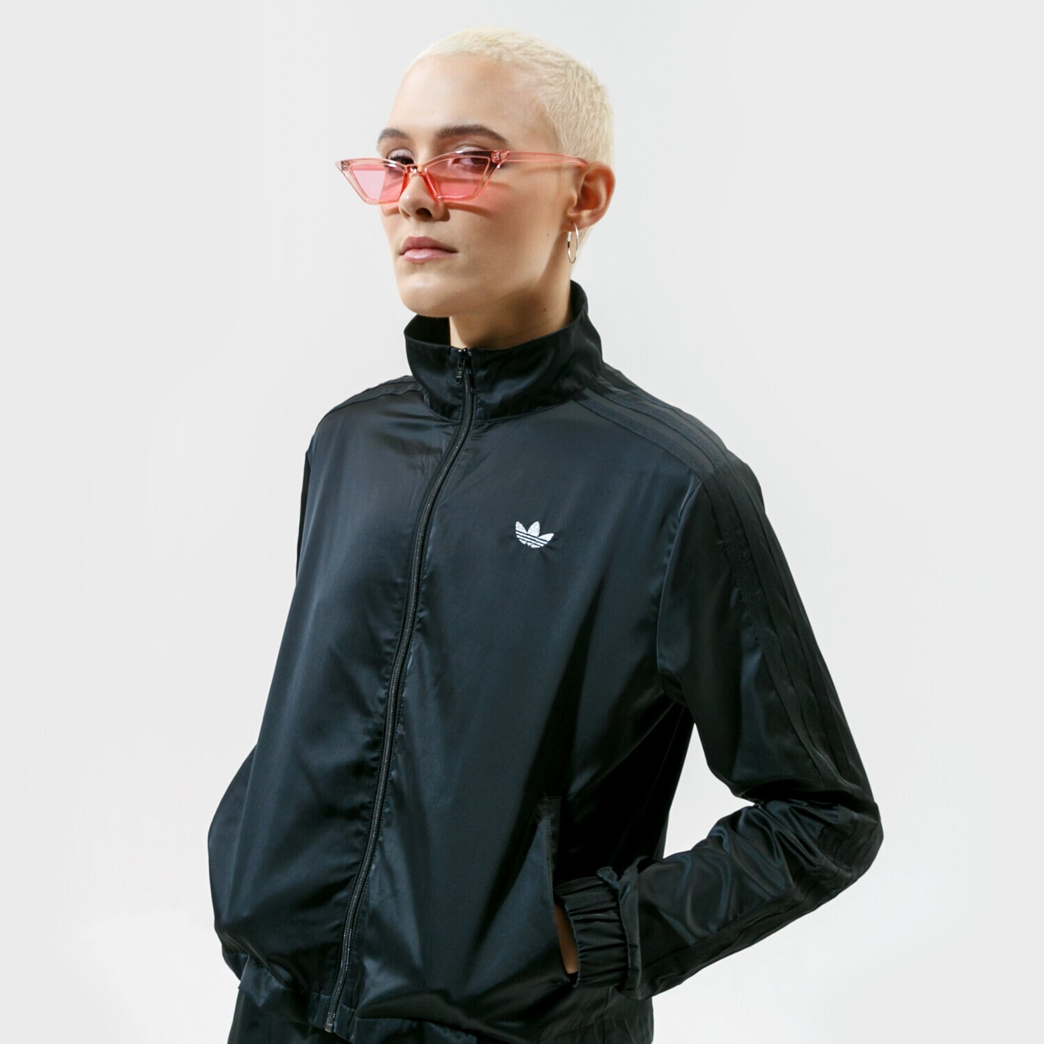 Damen ADIDAS SWEATSHIRT TRACK TOP GN3153 Schwarz