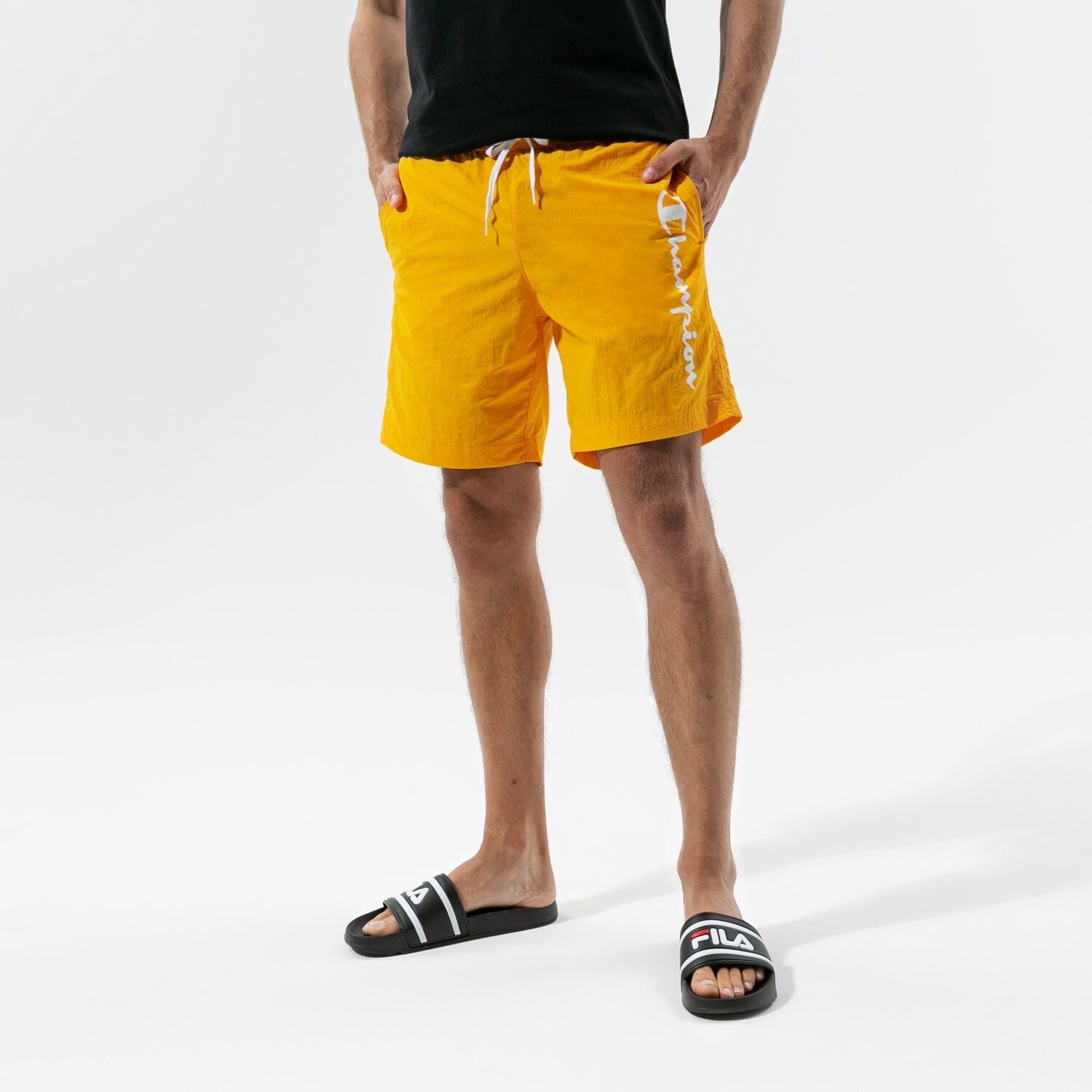 Herren Shorts CHAMPION SHORTS BEACHSHORT 216068YS058 Gelb
