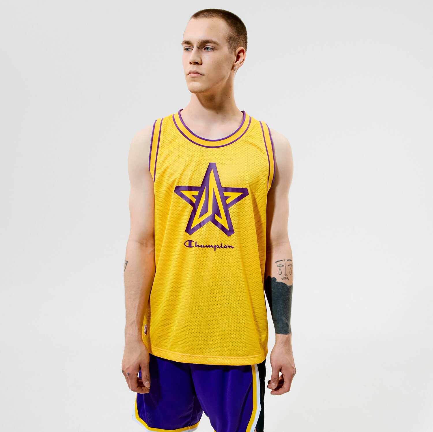 Herren T-Shirt CHAMPION T-SHIRT TANK TOP 215016YS022 Gelb