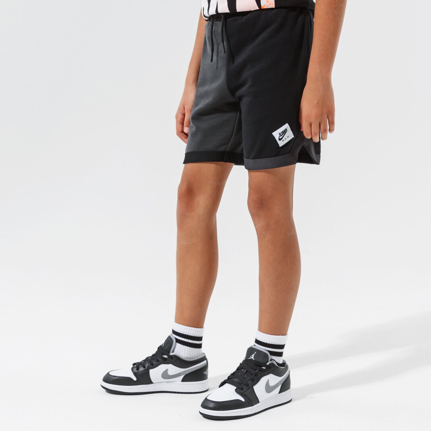 Kinder JORDAN SHORTS JUMPMAN FT SHORT BOY 95A551-023 Schwarz