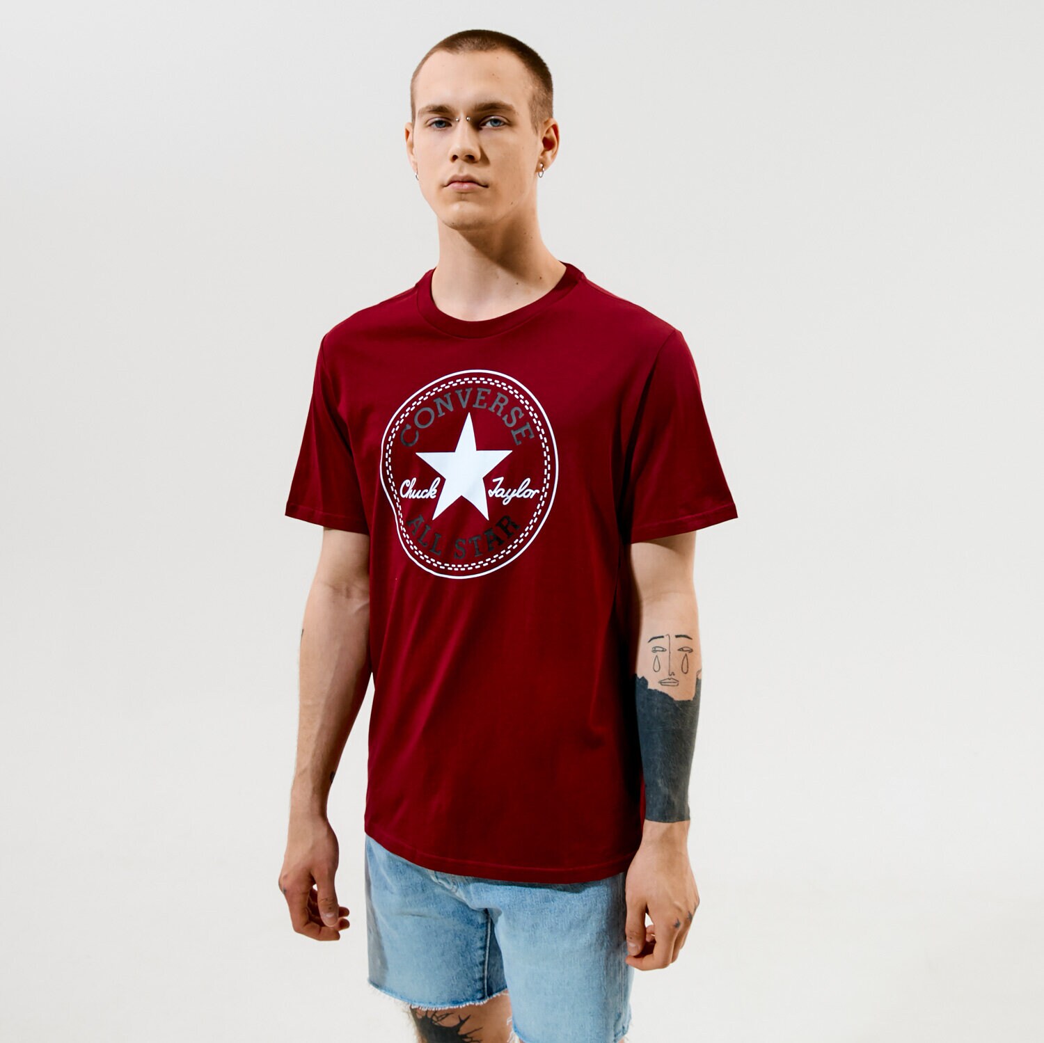 Herren T-Shirt CONVERSE T-SHIRT SS CHUCK PATCH TEE