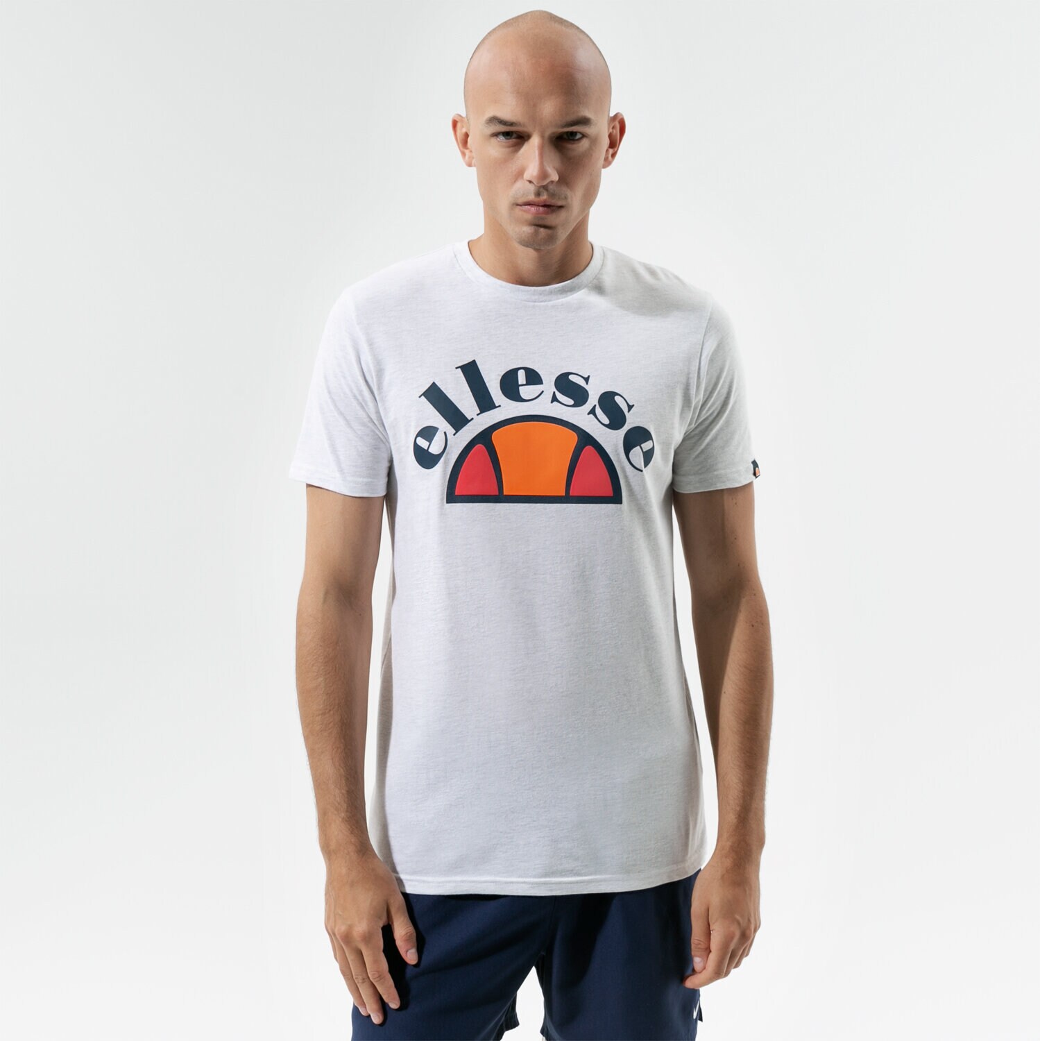 Herren T-Shirt ELLESSE T-SHIRT TEZZA GRM WHT MRL SMG13519909 Grau