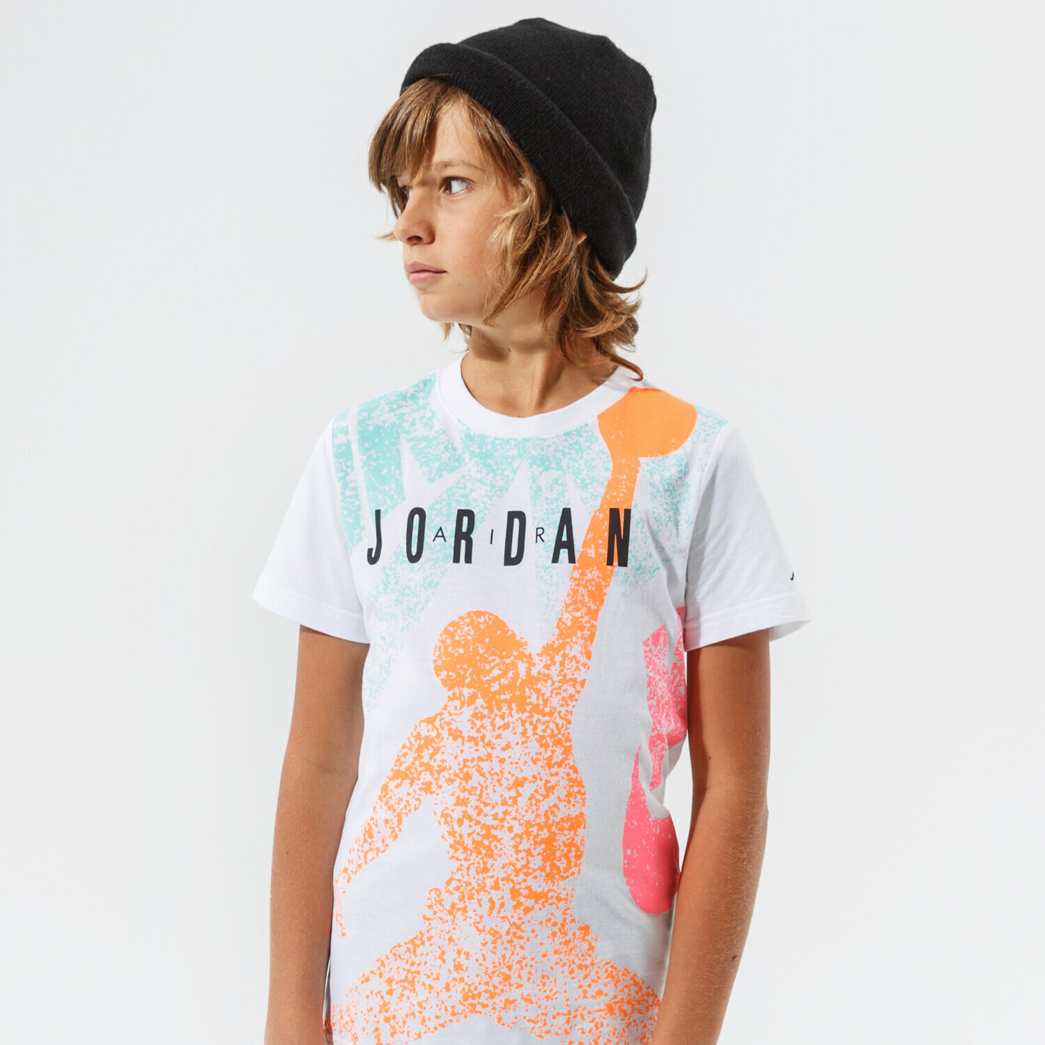 Kinder T-Shirt JORDAN T-SHIRT JM DISTRESS TEE BOY 95A605-001 Weiß