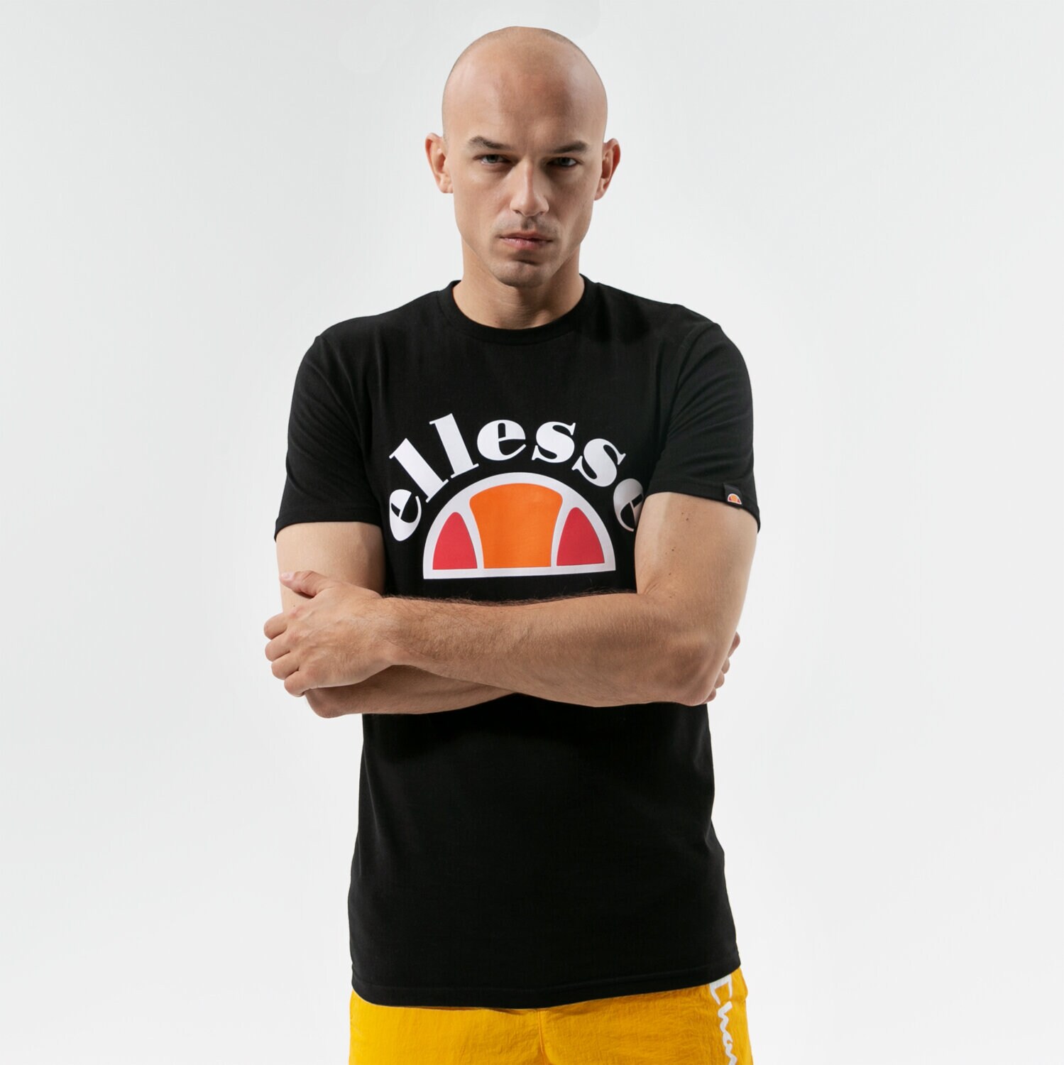 Herren T-Shirt ELLESSE T-SHIRT TEZZA BLK BLK SMG13519011 Schwarz