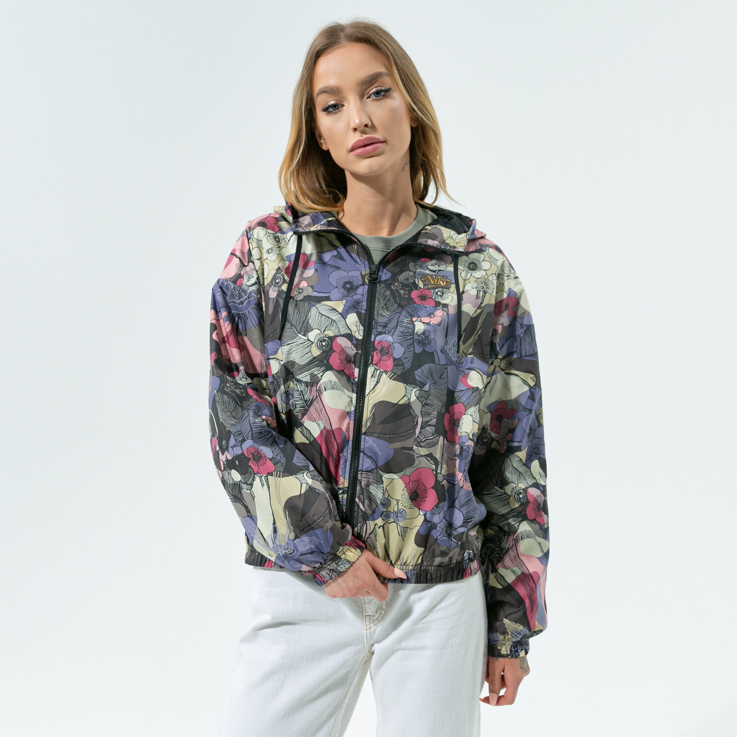 Damen Übergangsjacke NIKE JACKE W NSW FEMME JKT WVN CZ9290-004 Multicolor