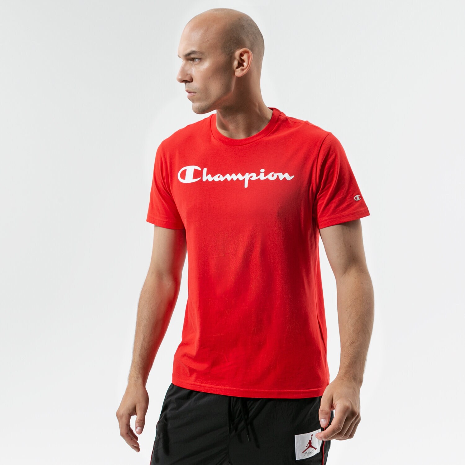 Herren T-Shirt CHAMPION T-SHIRT CREWNECK T-SHIRT 216957RS046 Rot