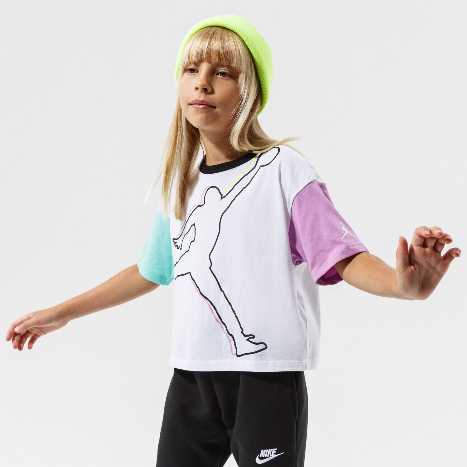 Kinder T-Shirt JORDAN T-SHIRT J'S ARE FOR GIRLS TEE GIRL 45A575-001 Weiß