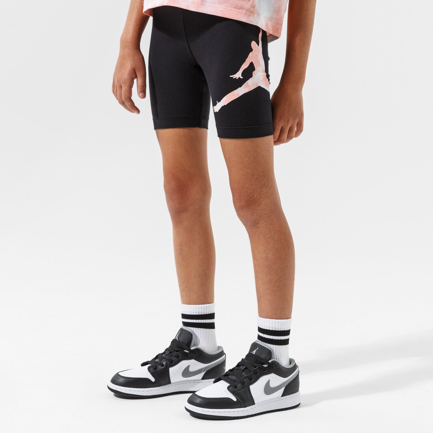 Kinder JORDAN SHORTS JORDAN GIRL TIE DYE BIKER SHORT GIRL 45A765-023 Schwarz