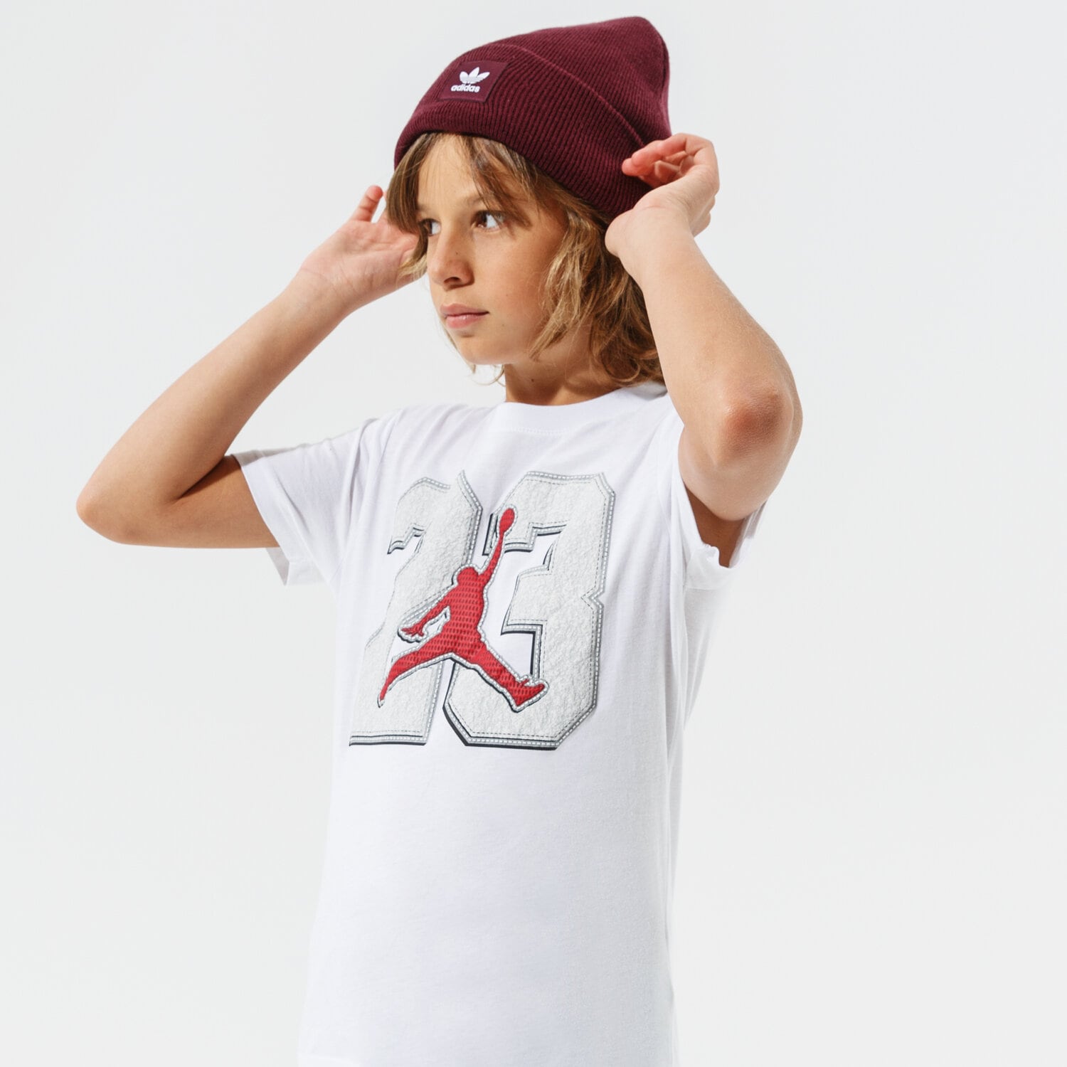 Kinder T-Shirt JORDAN T-SHIRT 23 GAME TIME BOY 95A639-001 Weiß