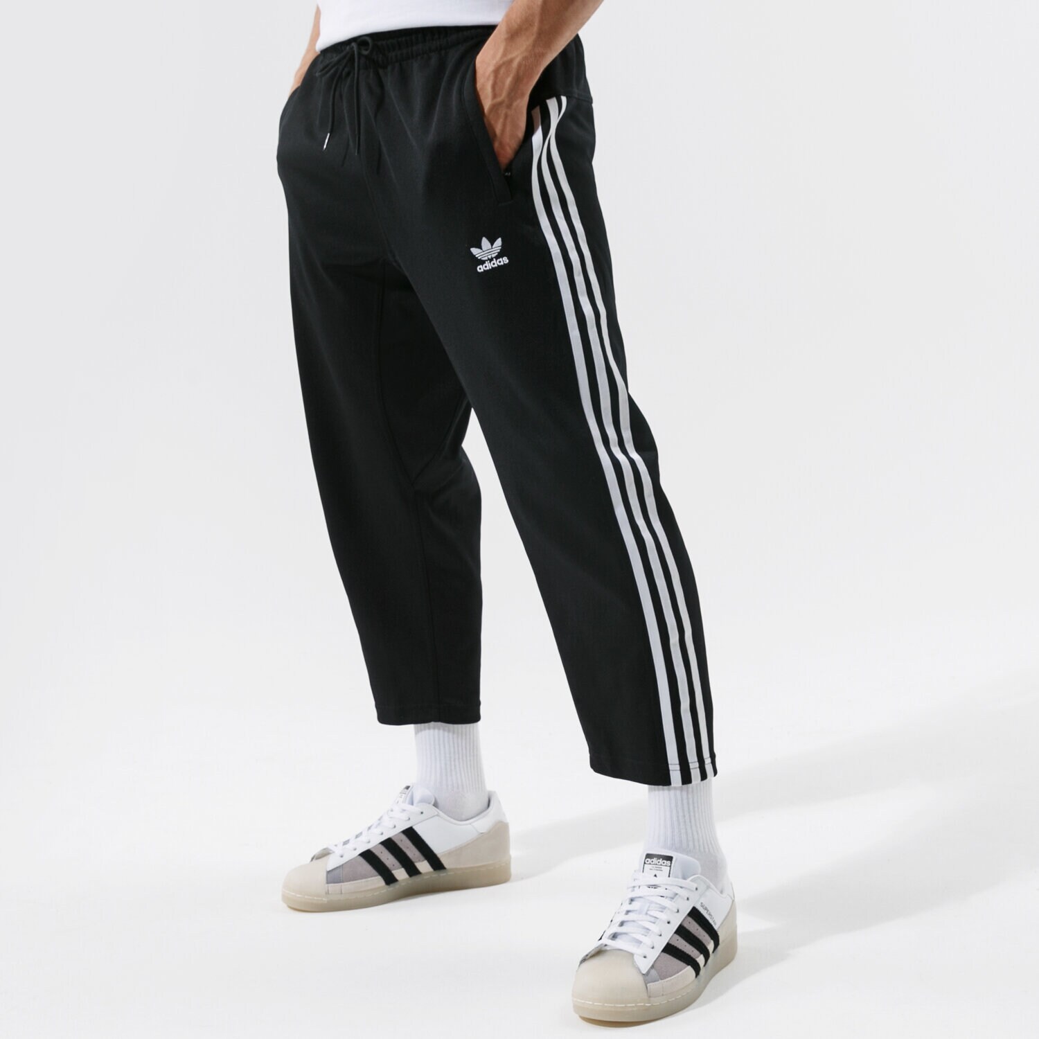 Herren Hosen ADIDAS HOSE 3-STRIPES 7/8 P H09121 Schwarz