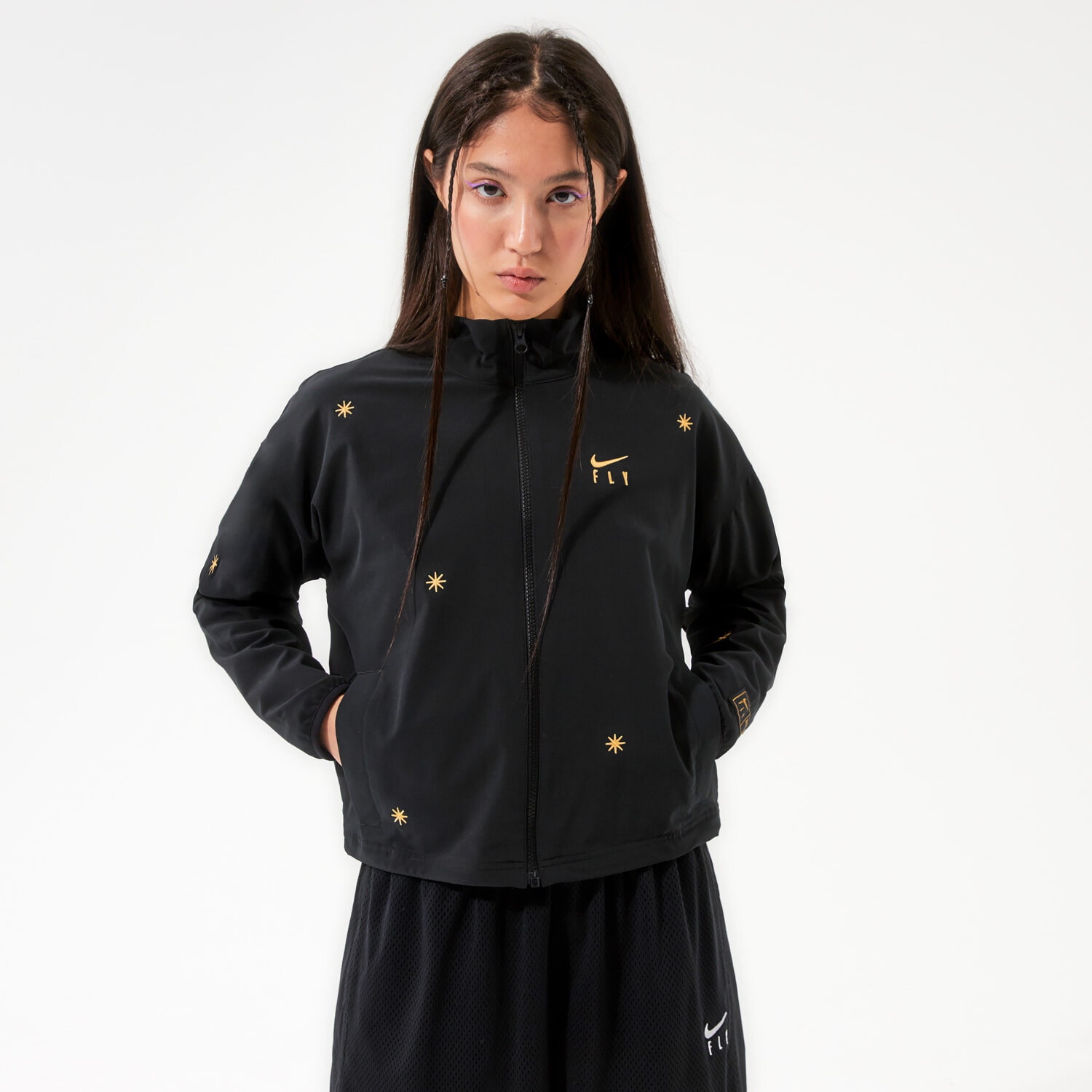 Damen Übergangsjacke NIKE JACKE W NK DF SEASONAL FLY JKT NBA DA6488-010 Schwarz