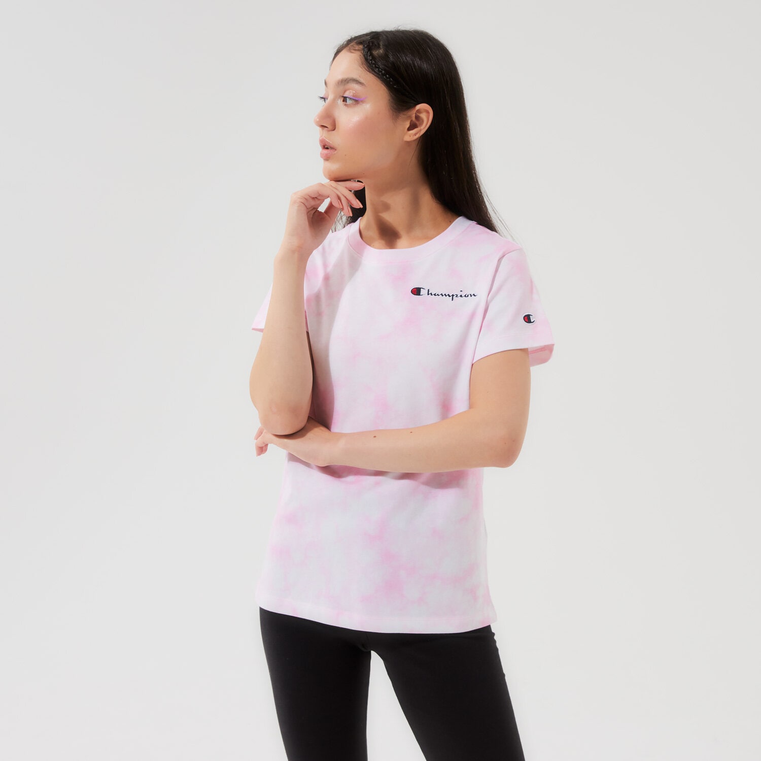 Damen T-Shirt CHAMPION T-SHIRT CREWNECK T-SHIRT 113939WL005 Multicolor