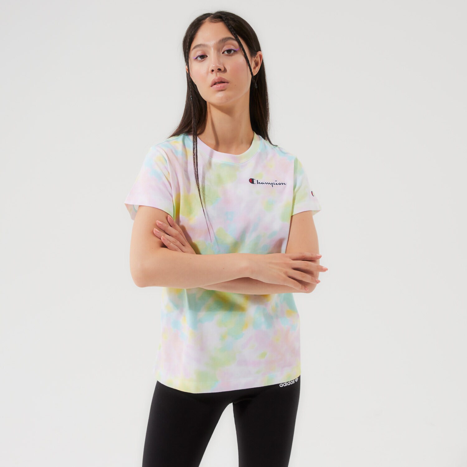 Damen T-Shirt CHAMPION T-SHIRT CREWNECK T-SHIRT 113939WL002 Multicolor