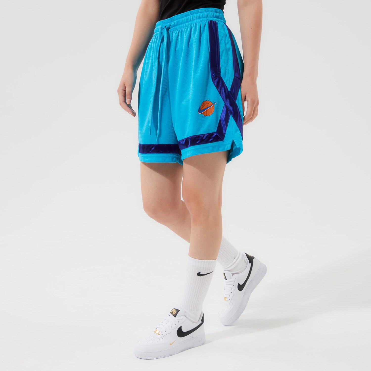 Damen Shorts NIKE SHORTS W NK FLY CROSSOVER SJ NBA DJ3902-434 Blau