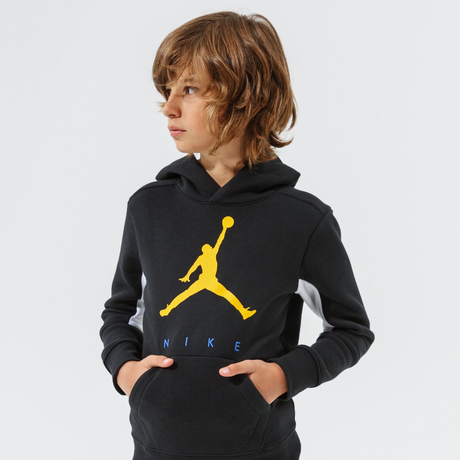 Kinder JORDAN HOODIE JUMPMAN BY NIKE PO BOY 95A675-023 Schwarz