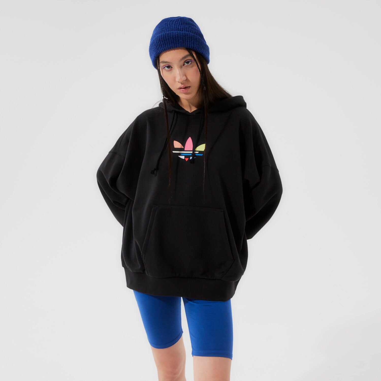 Damen ADIDAS HOODIE HOODIE H09308 Schwarz