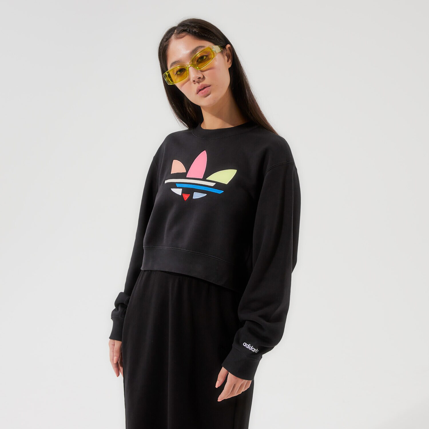 Damen ADIDAS SWEATSHIRT SWEATSHIRT H22854 Schwarz