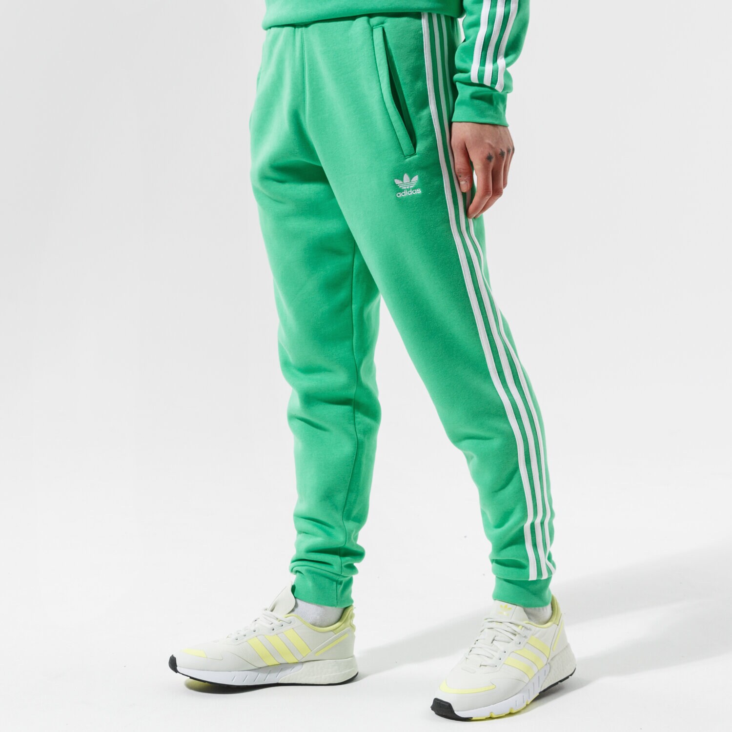 Herren Hosen ADIDAS HOSE 3-STRIPES PANT H06686 Grün