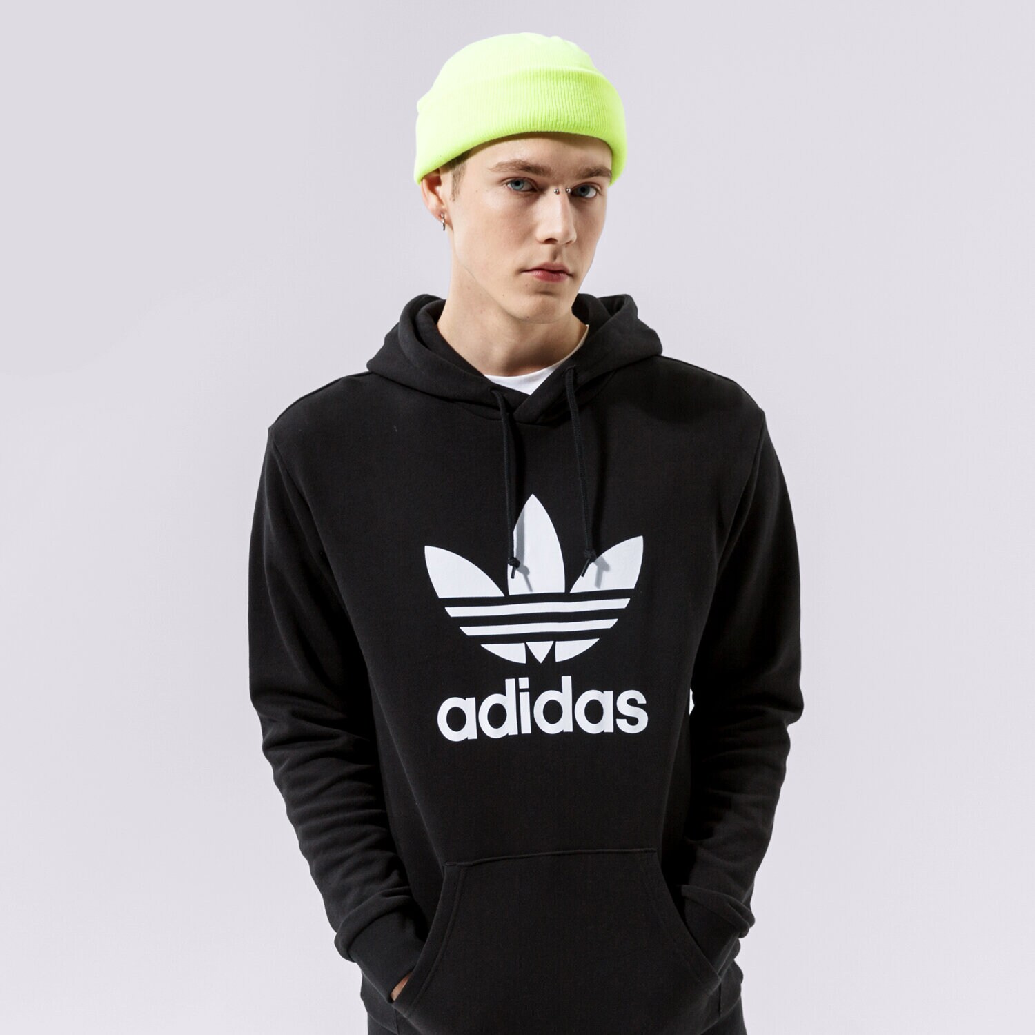 Herren ADIDAS HOODIE TREFOIL HOODY H06667 Schwarz